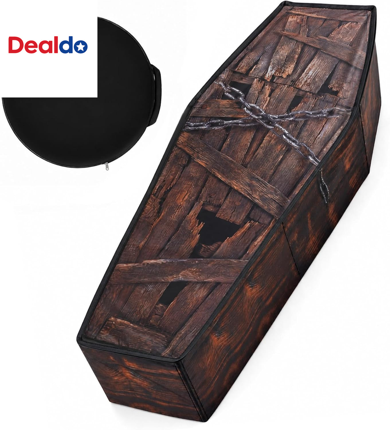 Halloween Cemetery Pop up Coffin with Lid Fake Life Size 60'' Coffin Prop Scary Halloween Cemetery Pop up Coffin with Lid Fake Life Size 60'' Coffin Prop Scary