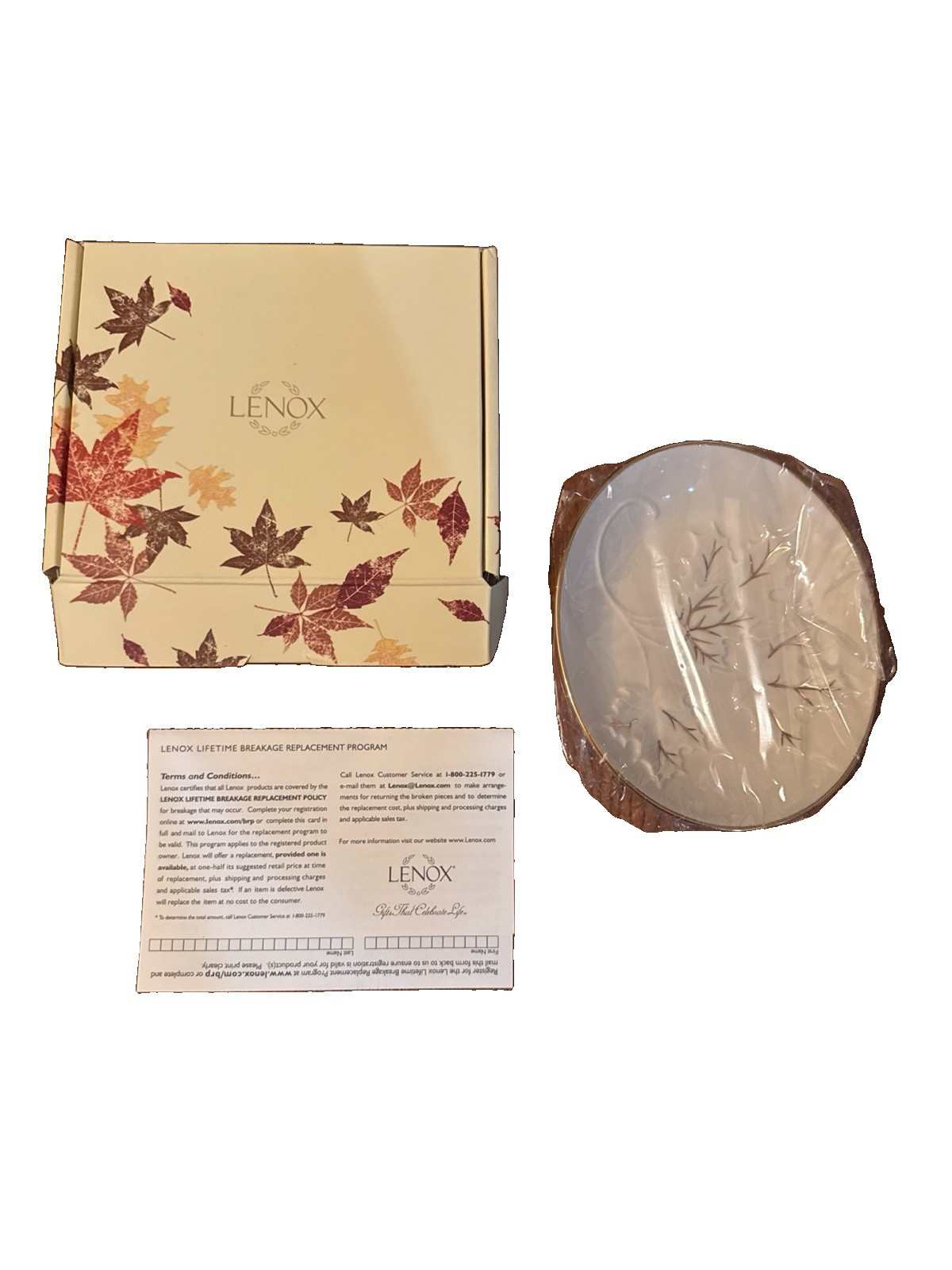 Lenox Maple Leaf Dish Bowl New In Original Box Fall Halloween Decoration