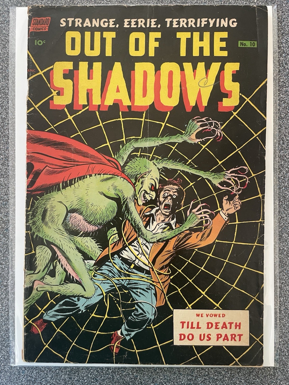 OUT OF THE SHADOWS #10 Pre Code Horror Classic Spider Cover PCH OUT OF THE SHADOWS #10 Pre Code Horror Classic Spider Cover PCH