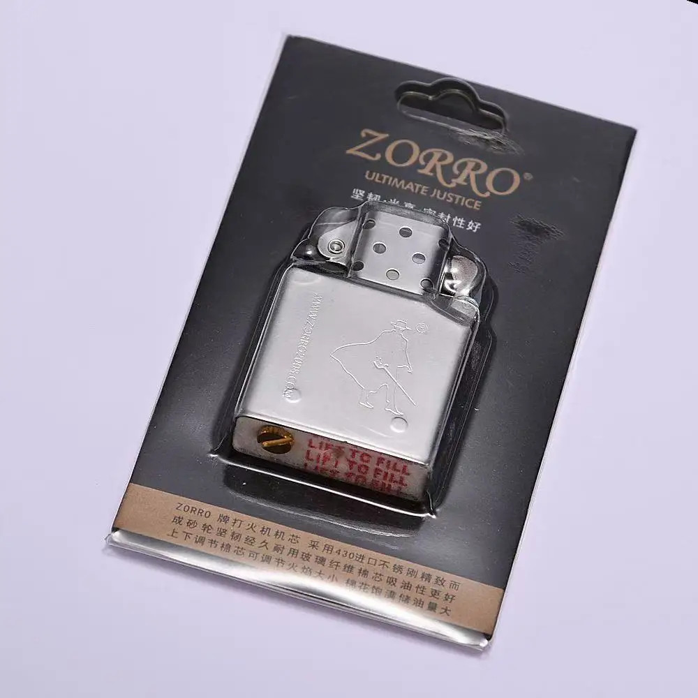 ZORRO 902 Luxury Brass Oil Lighter Windproof Double Sided Carved Retro Gift 2025