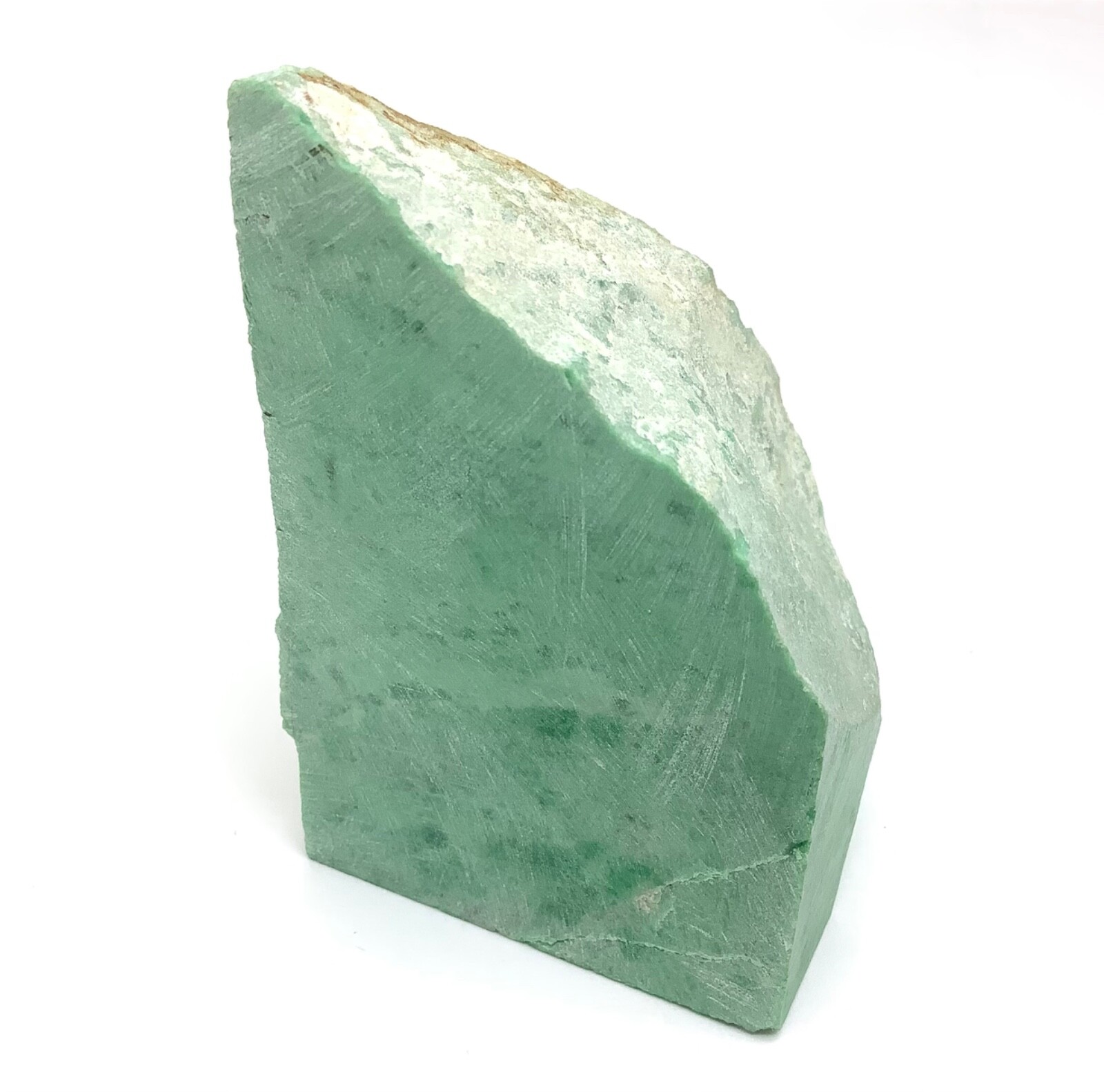 Siberian Jade Lapidary Stone Chromium Green Jadeite Jade Polar Urals Russia 188g