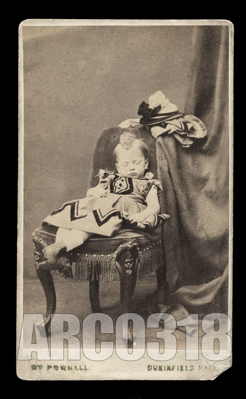 Little Boy in Chair - Sleeping Or Post Mortem CDV Photo 1800s Little Boy in Chair - Sleeping Or Post Mortem CDV Photo 1800s