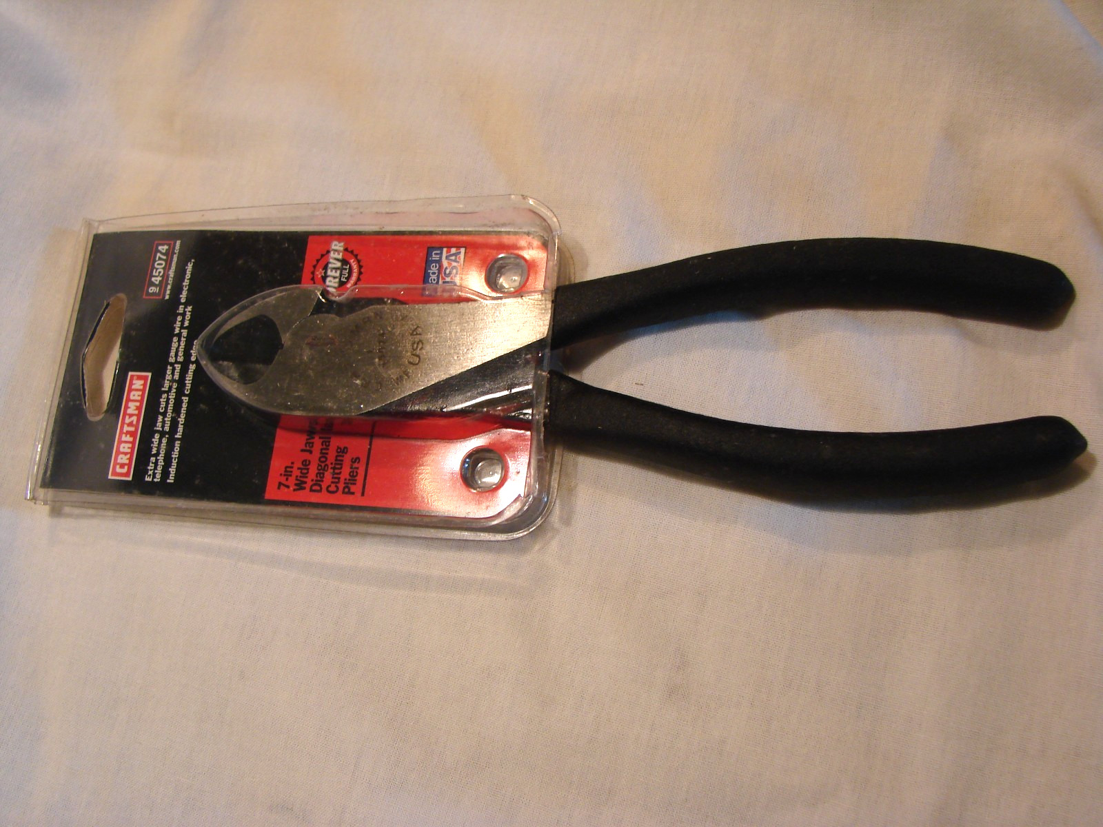 Vintage Sears Craftsman USA WF 45074 7” Wide Jaw Diagonal Cutter Pliers Vintage Sears Craftsman USA WF 45074 7” Wide Jaw Diagonal Cutter Pliers