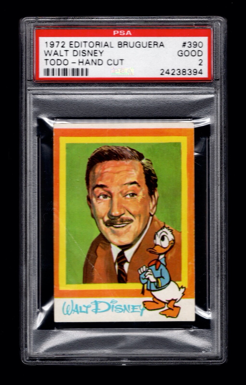 PSA 2 WALT DISNEY 1972 Trade Card #390 (Very Rare) BEAUTIFUL EYE APPEAL
