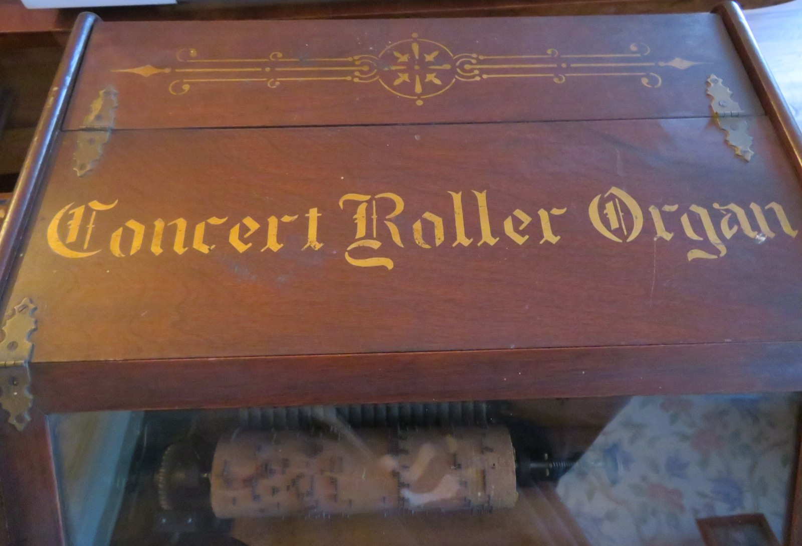Antique c1880-1890 Concert Roller Organ Hand Crank w/ 15 Cobb Rolls as-is Estate Antique c1880-1890 Concert Roller Organ Hand Crank w/ 15 Cobb Rolls as-is Estate