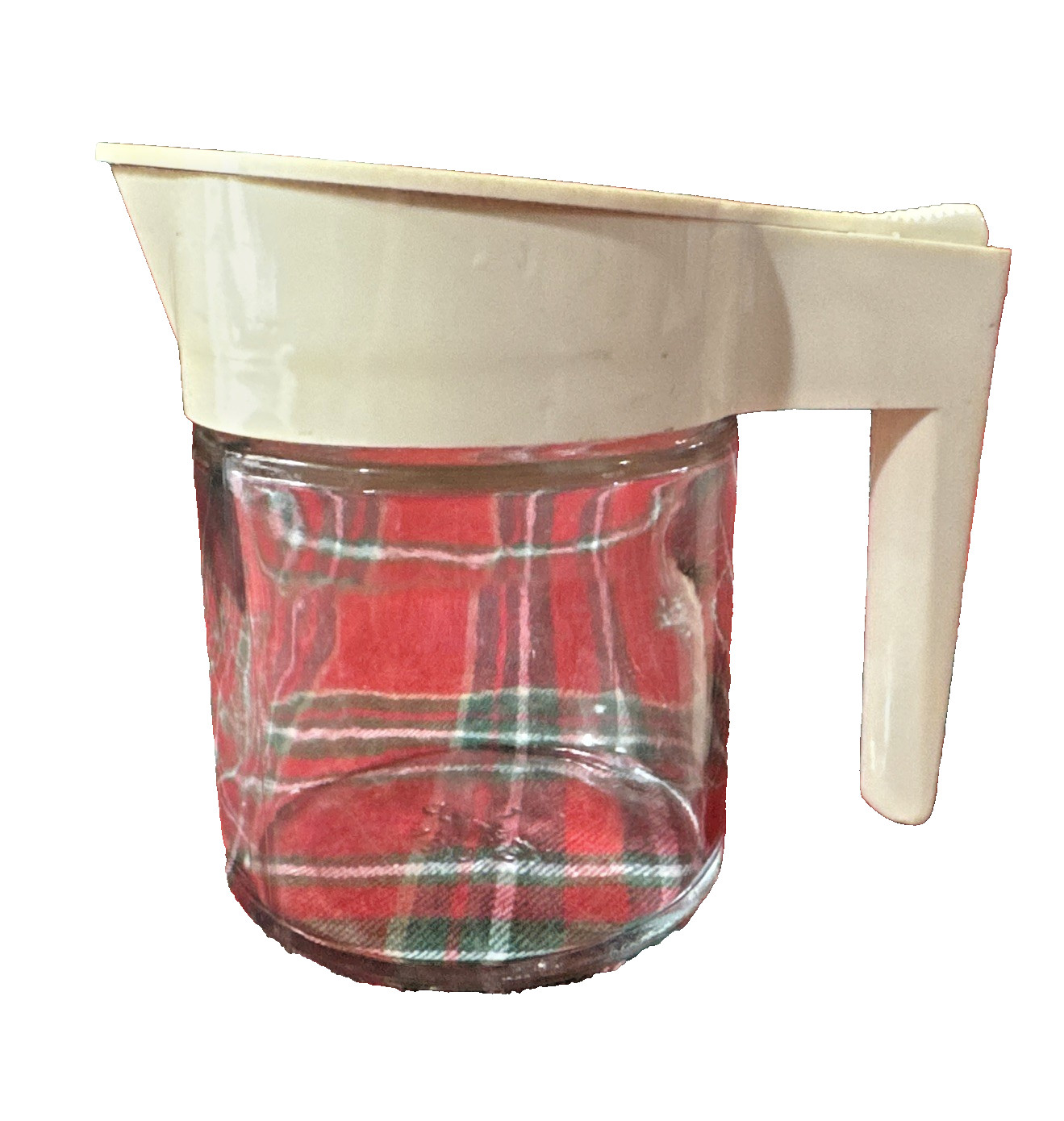 Vintage Gemco Syrup Pitcher Glass Dispenser Retro Kitchen Tableware