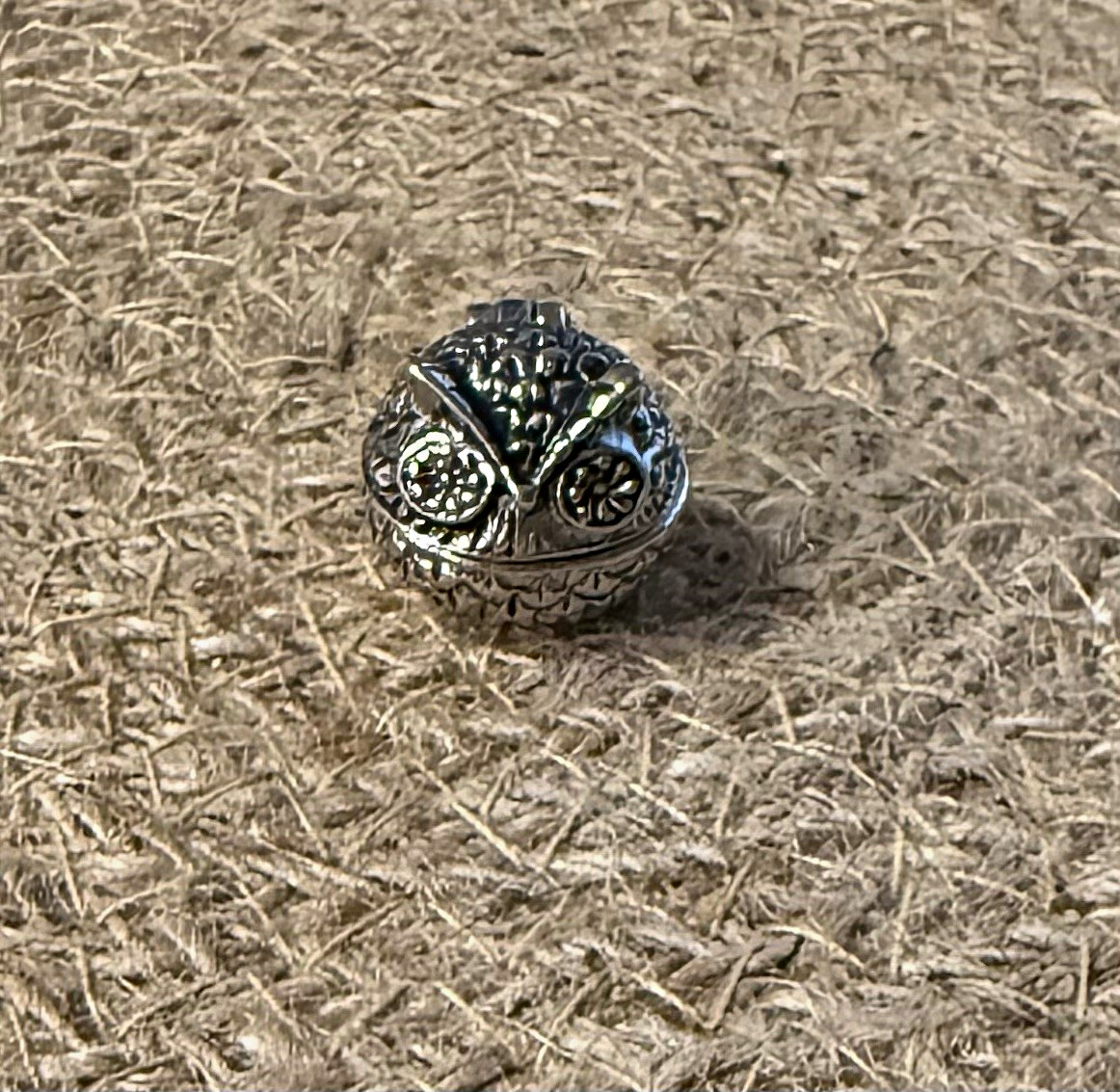 Vintage Ganz Lucky Little Owl Wish Box Charm Magnetic Metal Trinket Box Token Vintage Ganz Lucky Little Owl Wish Box Charm Magnetic Metal Trinket Box Token