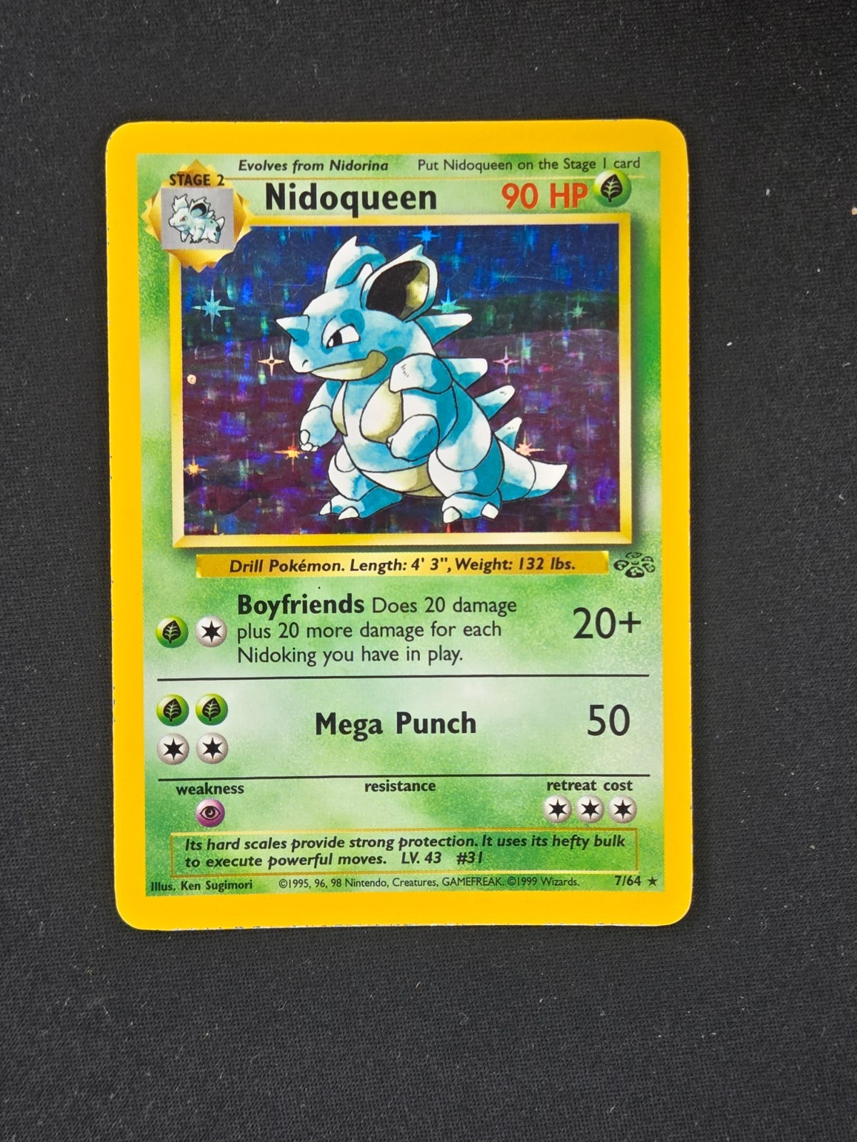 Nidoqueen #7 Jungle Excellent Nidoqueen #7 Jungle Excellent