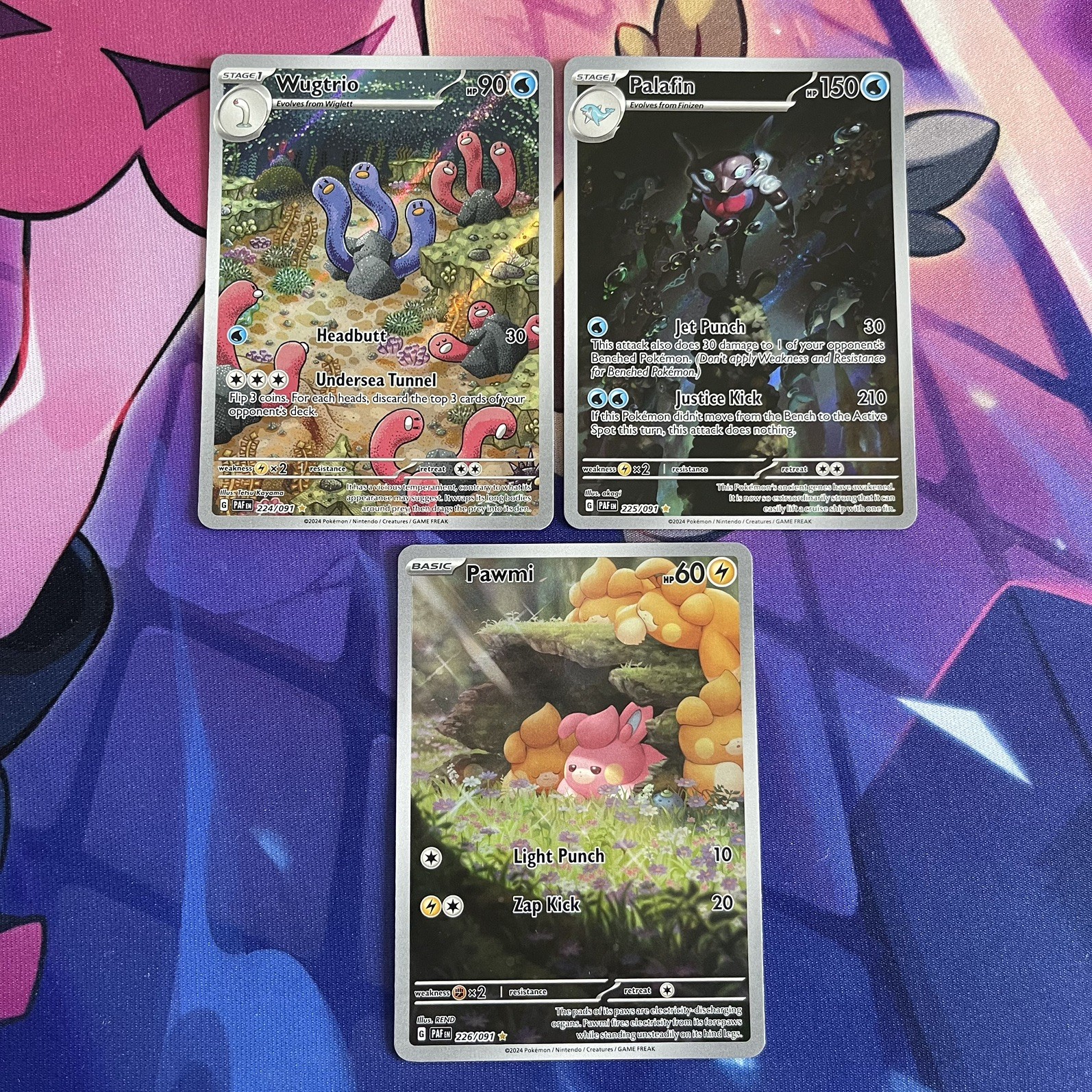 Pokemom TCG | Paldean Fates Complete Set X3 Illustration Rares 224/225/226 (1)