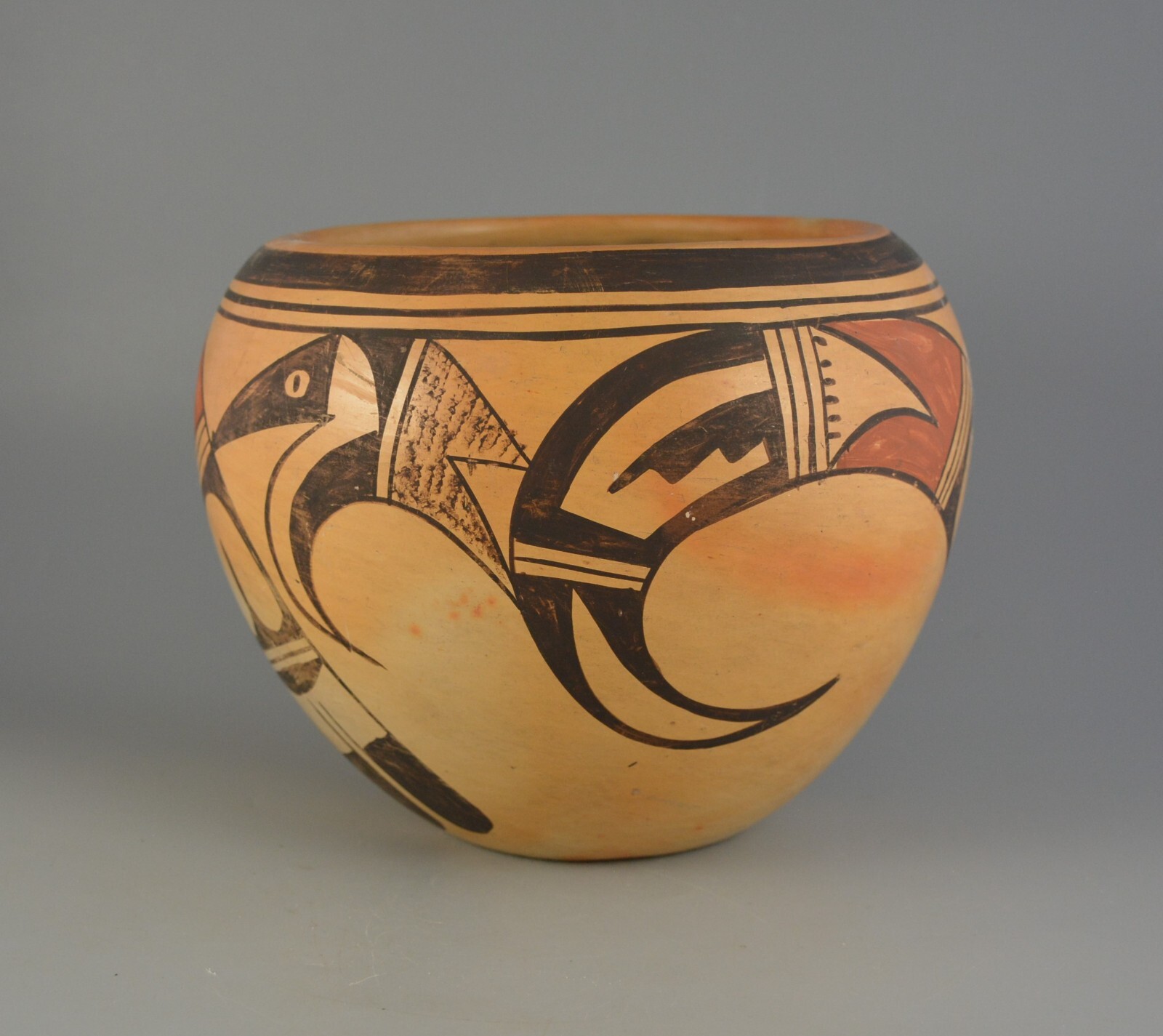Laura Chapella Tomosie 1907-1981- Old Vintage Hopi Pot-7 1/2 Laura Chapella Tomosie 1907-1981- Old Vintage Hopi Pot-7 1/2