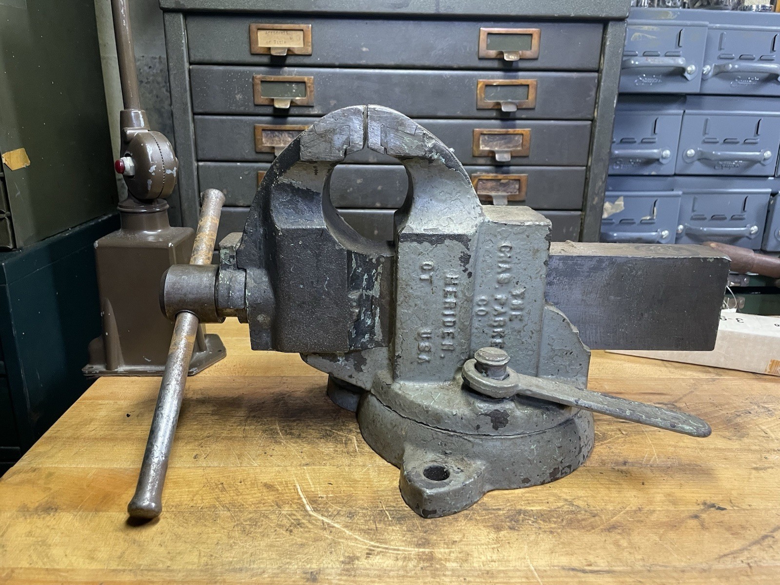 Charles Parker Bench Vise #973 1/2 - Made In USA