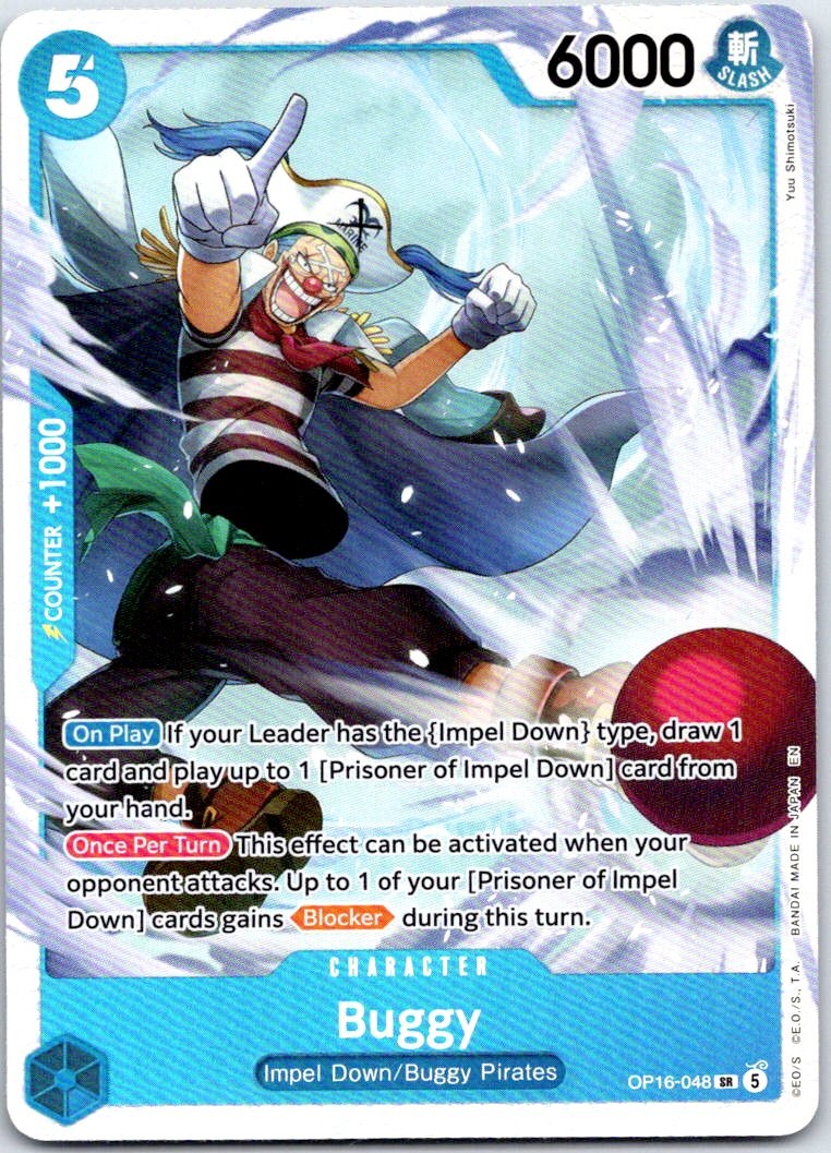 Buggy (048) OP16-048 Super Rare The Time of Battle One Piece Foil Near Mint