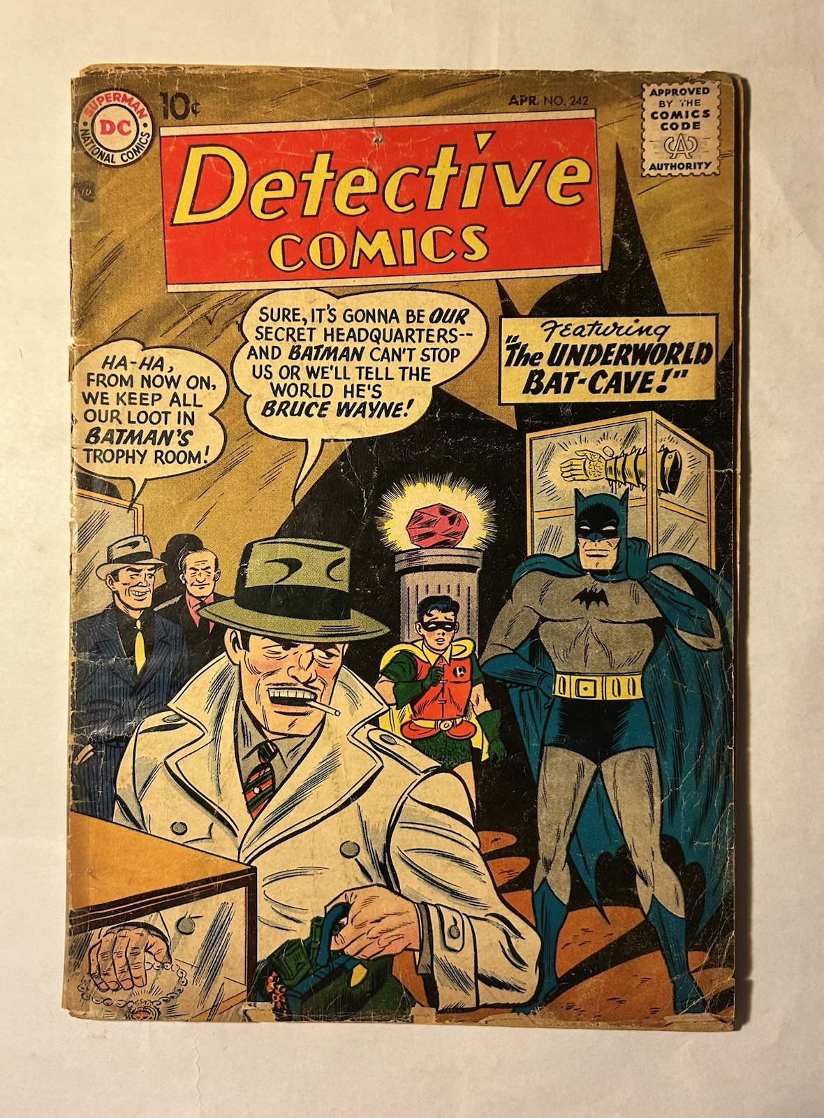 Detective Comics #242 (1958) Batman DC Golden Age Comic Low Grade Filler Detective Comics #242 (1958) Batman DC Golden Age Comic Low Grade Filler