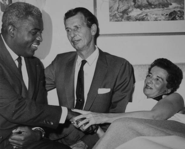 American former baseball player Jackie Robinson of Brooklyn Dodger- Old Photo 14