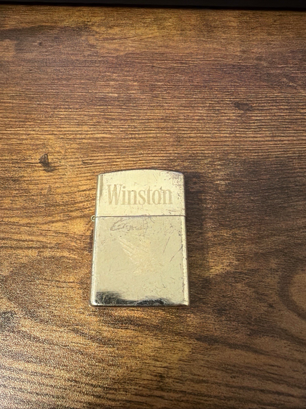 Excellent Condition Vintage Winston Gold Tone Firebird Lighter - Not Zippo Excellent Condition Vintage Winston Gold Tone Firebird Lighter - Not Zippo