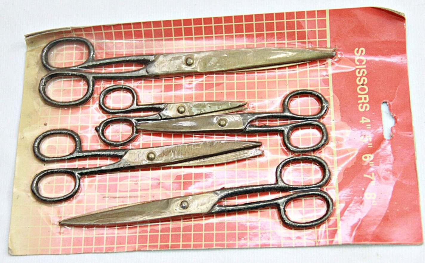 Vintage Handmade Iron Scissors Set for Crafts