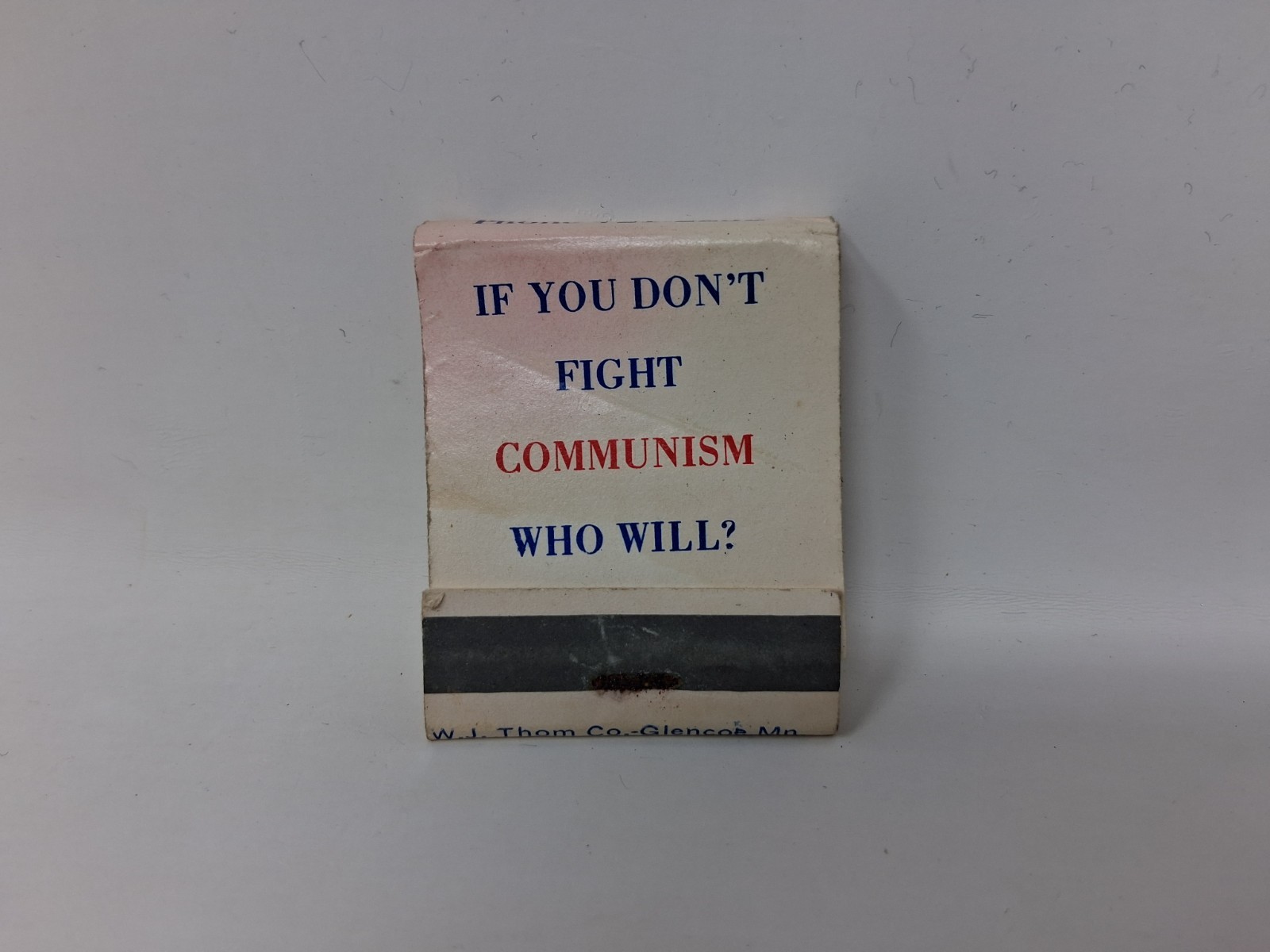 Vintage Anti Communist John Birch Society Matchbook
