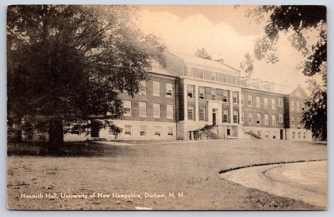 West Nottingham Vintage New Hampshire Postcard DURHAM Nesmith Hall Unh 1944 West Nottingham Vintage New Hampshire Postcard DURHAM Nesmith Hall Unh 1944