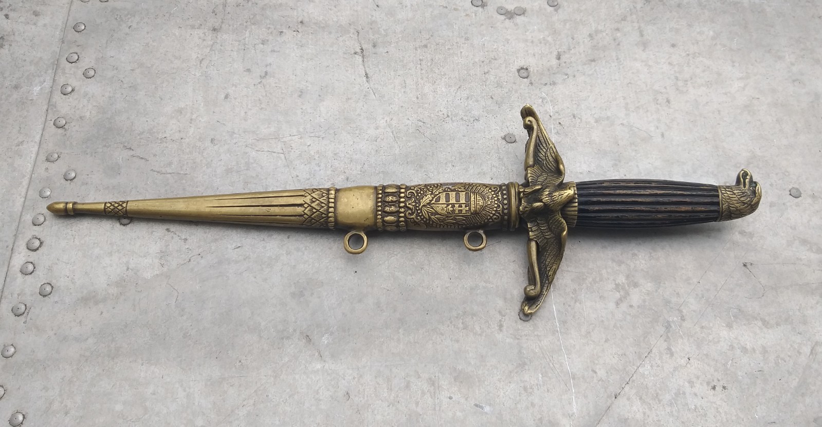 WWII Royal Hungarian Air Force Officer’s Dirk Dagger Luftwaffe WWII Royal Hungarian Air Force Officer’s Dirk Dagger Luftwaffe
