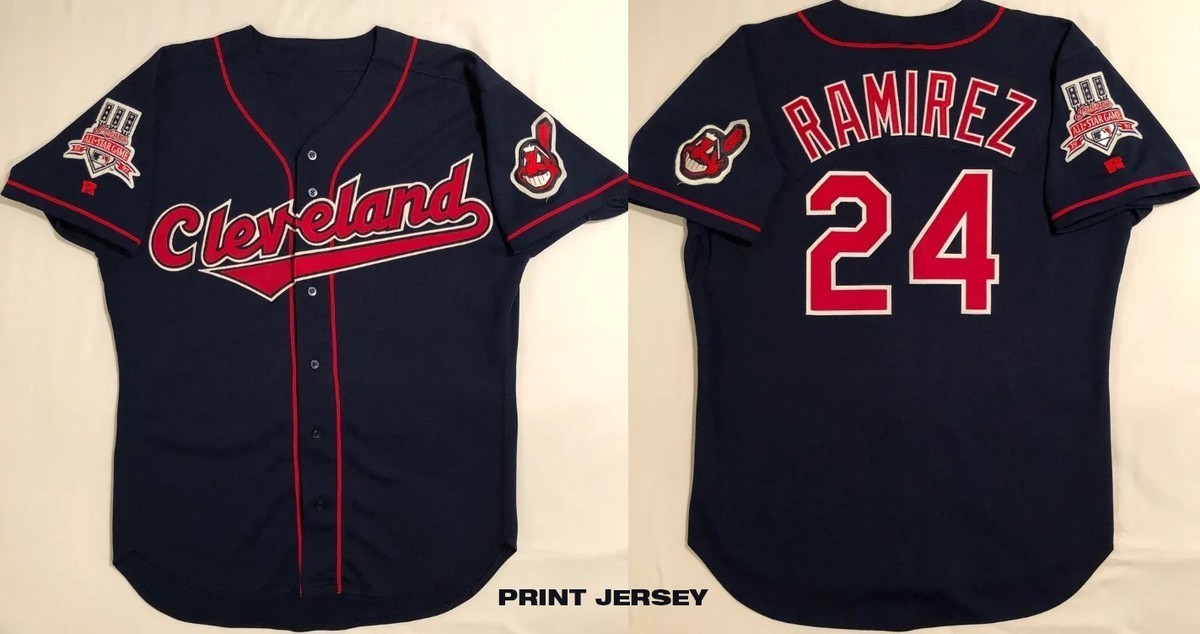 Cleveland Indians Baseball Jersey #24 Gift For Fans Unisex S-5XL Shirt