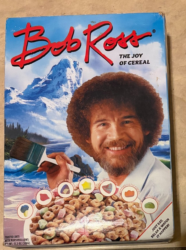 Limited Edition BOB ROSS Joy Of Cereal Lucky Charms NEW Factory Sealed Full Box