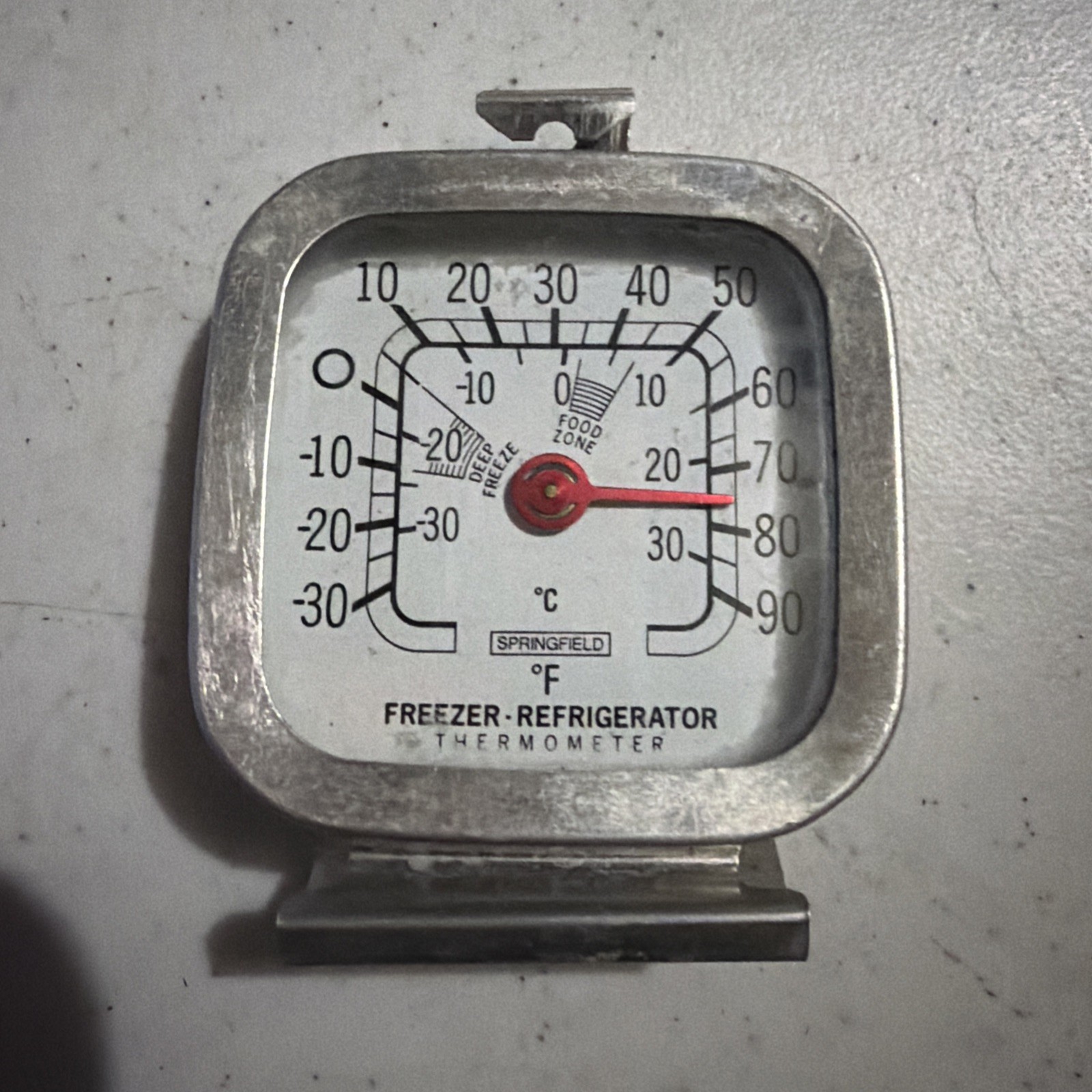 VTG 1950’s Springfield Refrigerator/Freezer Thermometer 