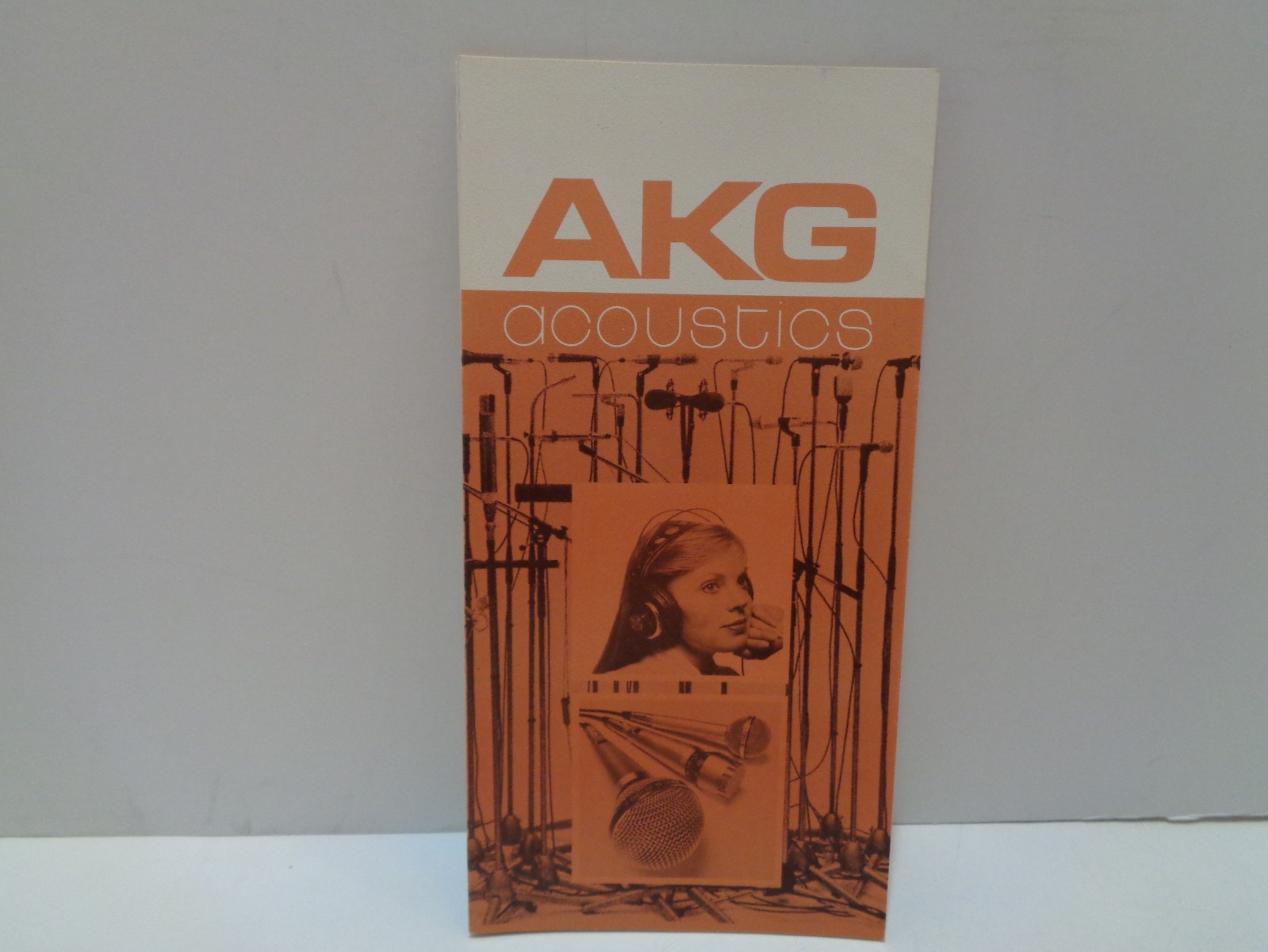 Vintage 1977 AKG Acoustics Microphone Product Line Brochure.