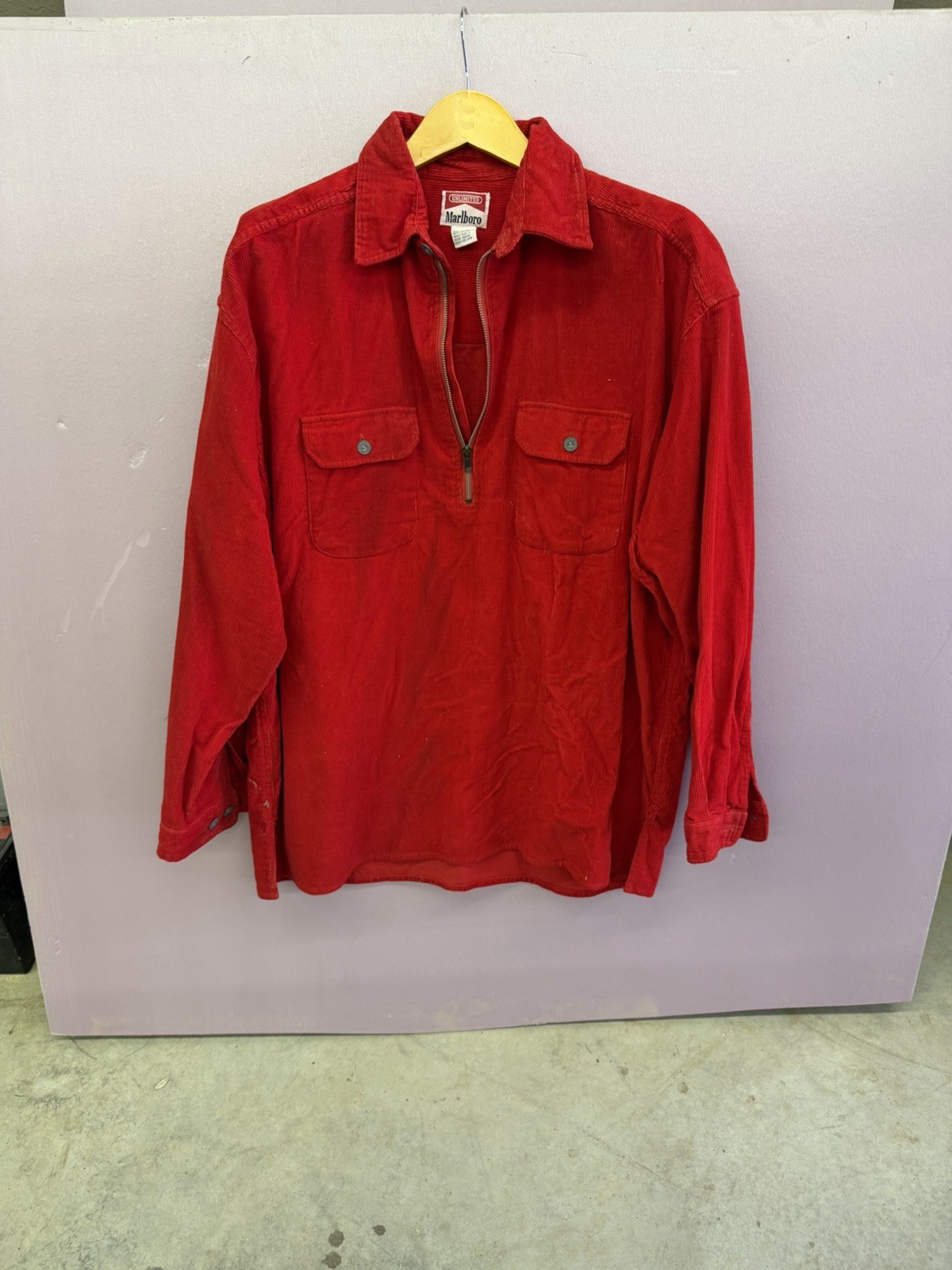 Vintage Corduroy Marlboro Pullover Large