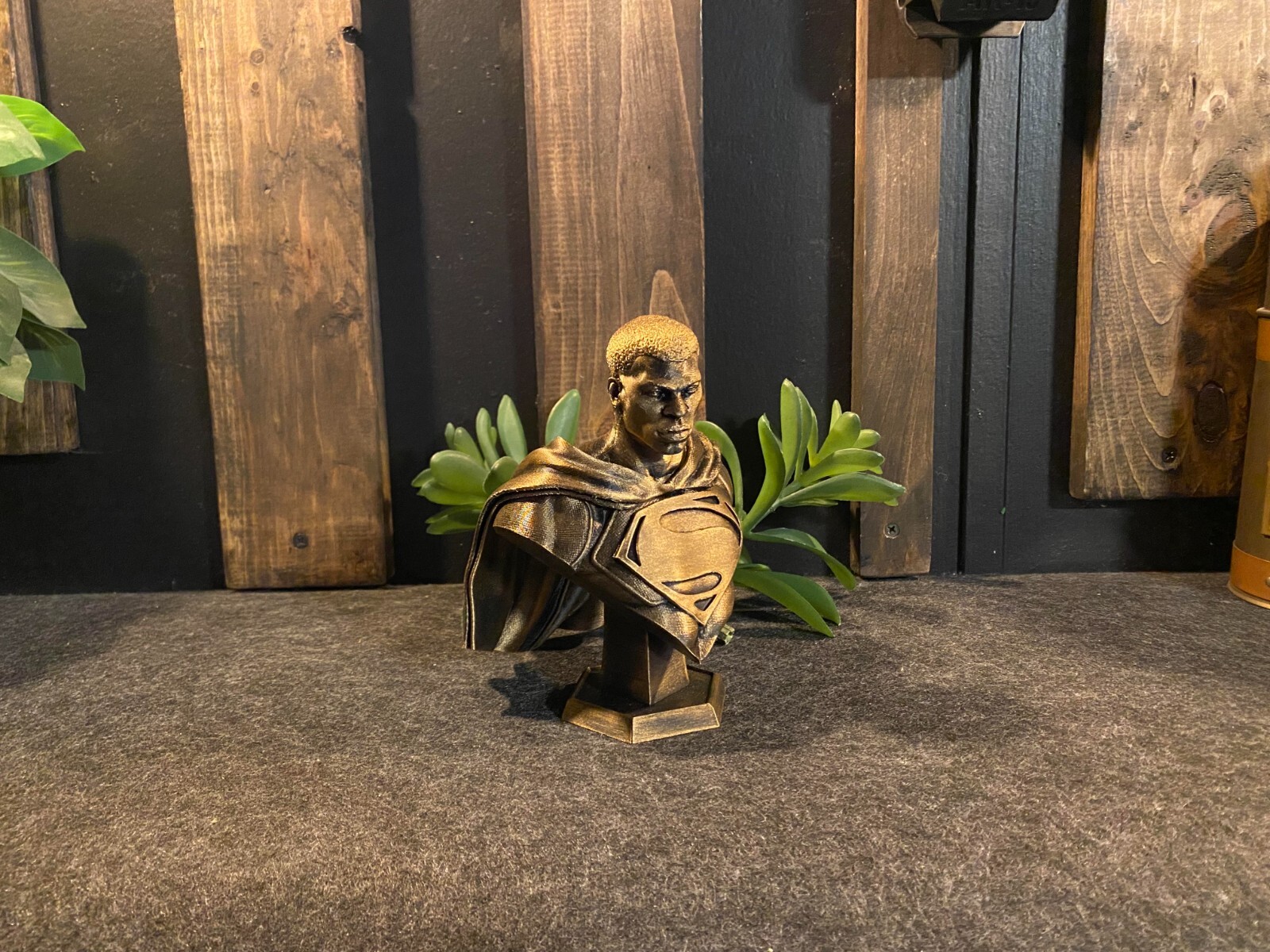 Val Zod Gold Statue Black Superman 6inches Tall