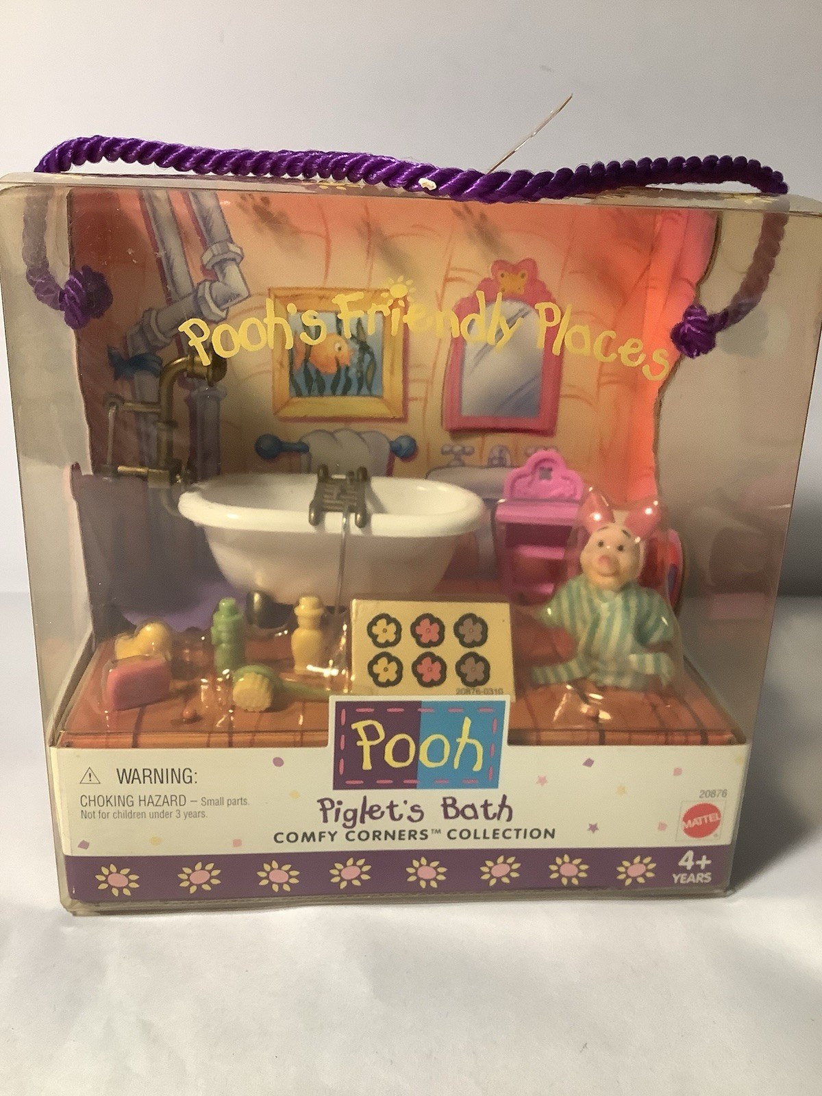 Vintage 1998 Mattel Poohs Friendly Places “Piglets Bath” Playset NOS Vintage 1998 Mattel Poohs Friendly Places “Piglets Bath” Playset NOS