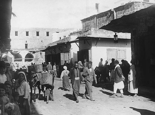 Busy Main Street In Sidon Lebanon 1930 OLD PHOTO