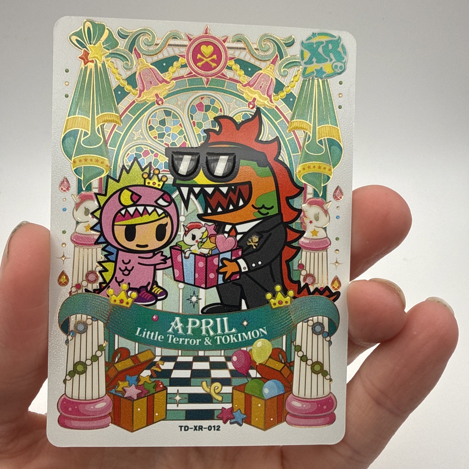 KAYOU Tokidoki Series 2 - 04/15 TD-XR-012 LITTLE TERROR & TOKIMON Bday Card KAYOU Tokidoki Series 2 - 04/15 TD-XR-012 LITTLE TERROR & TOKIMON Bday Card