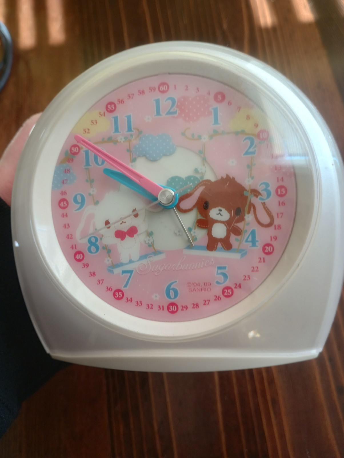 Sugar Bunnies Alarm Clock Sanrio Works Great Excellent Condition HTF