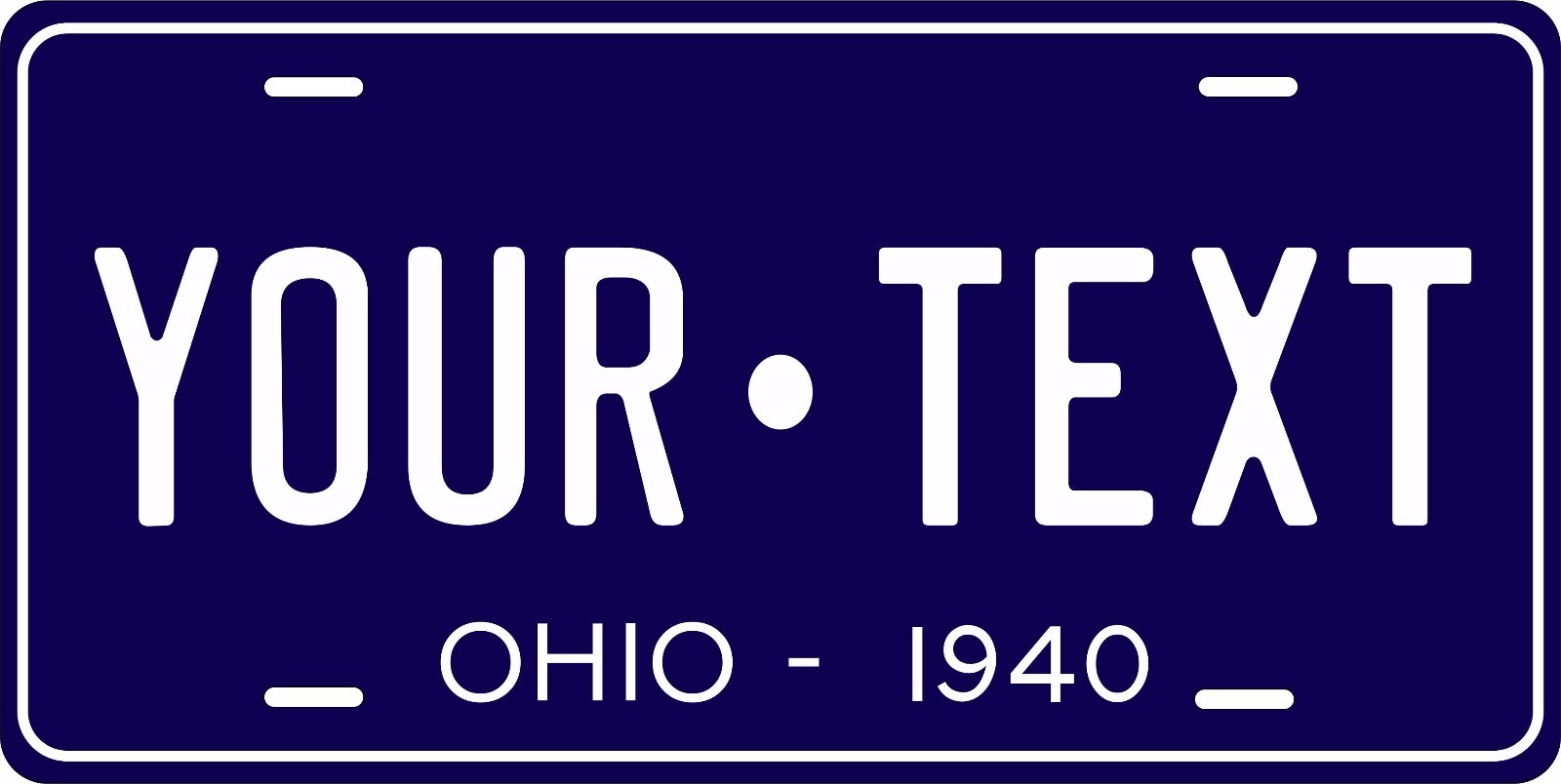 Ohio 1940 License Plate Personalized Custom Car Auto Bike Motorcycle Moped Ohio 1940 License Plate Personalized Custom Car Auto Bike Motorcycle Moped