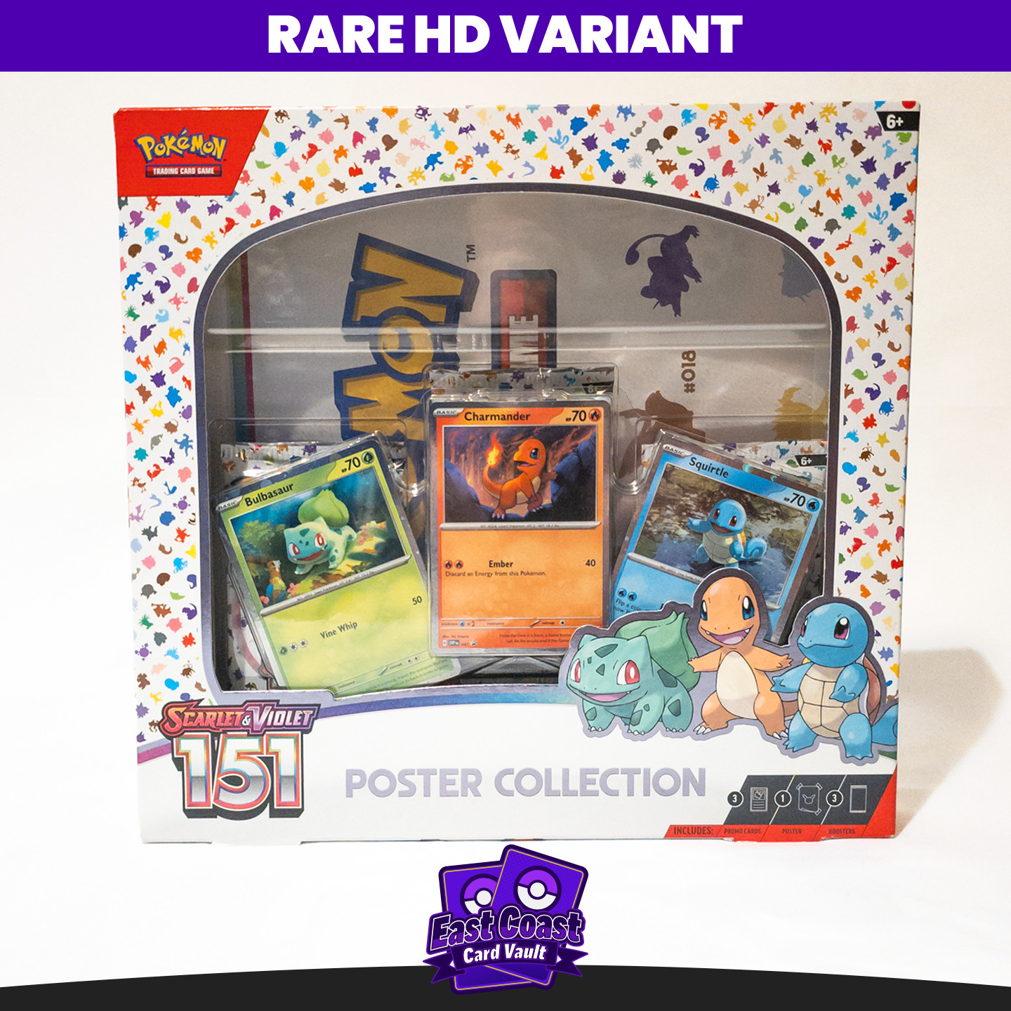 🟣HD🟣 | Pokémon Scarlet & Violet 151 Collector\'s Sealed Poster Box
