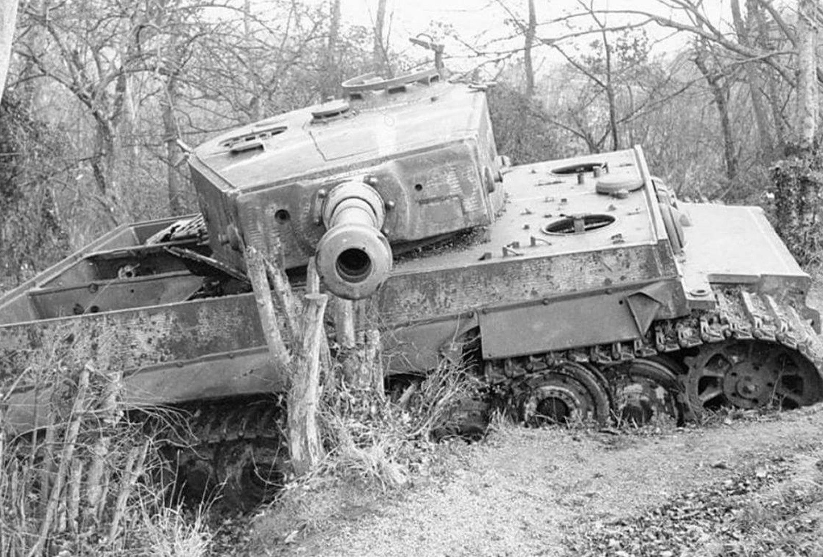 WW2 WWII Photo German Tiger I Tank Abandoned  World War Two Pzkpfw. VI  / 4249
