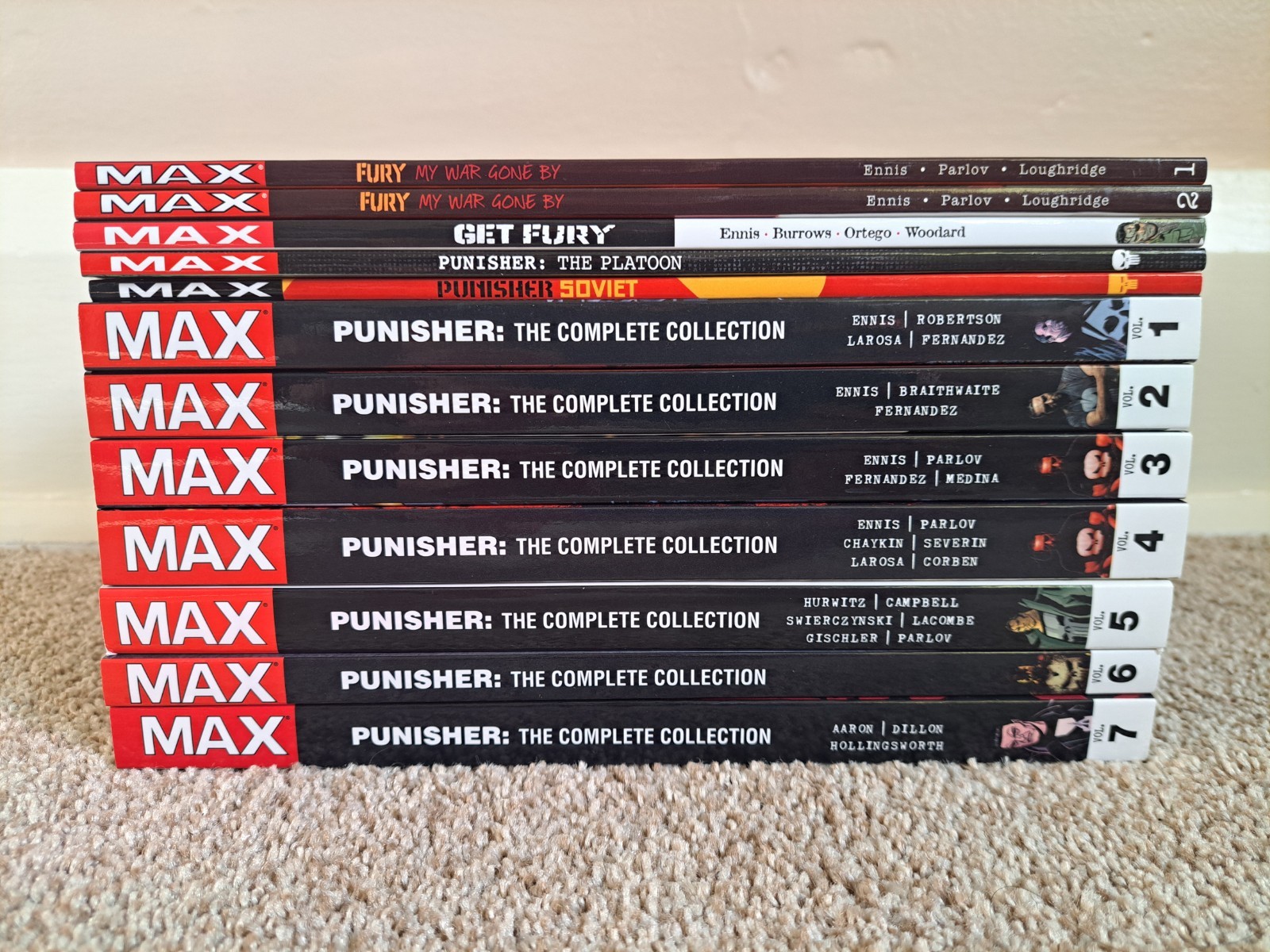 Punisher Max Complete Collection Vol 1 2 3 4 5 6 7 Soviet Platoon Fury Marvel... Punisher Max Complete Collection Vol 1 2 3 4 5 6 7 Soviet Platoon Fury Marvel...