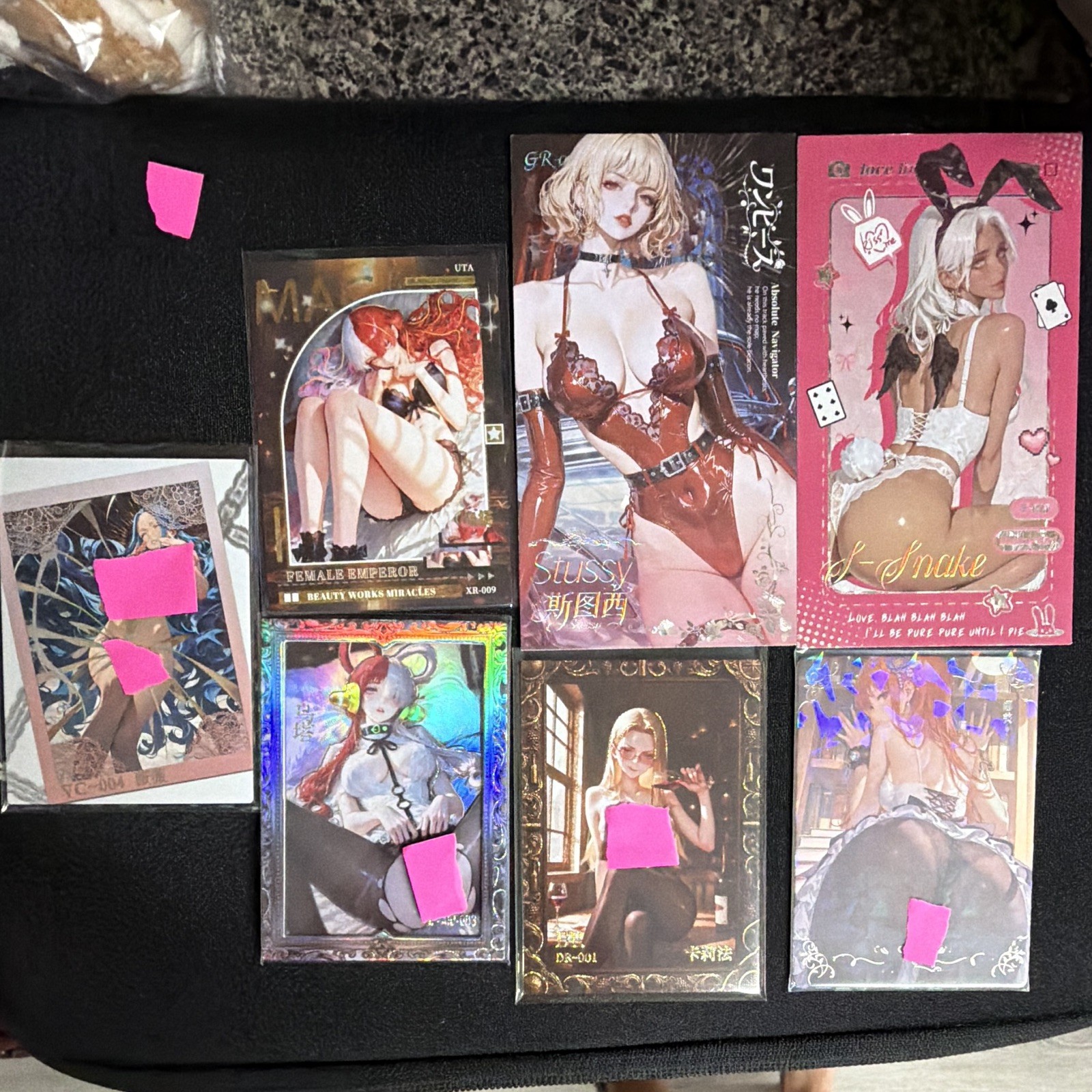 One Piece Waifu card lot of 7