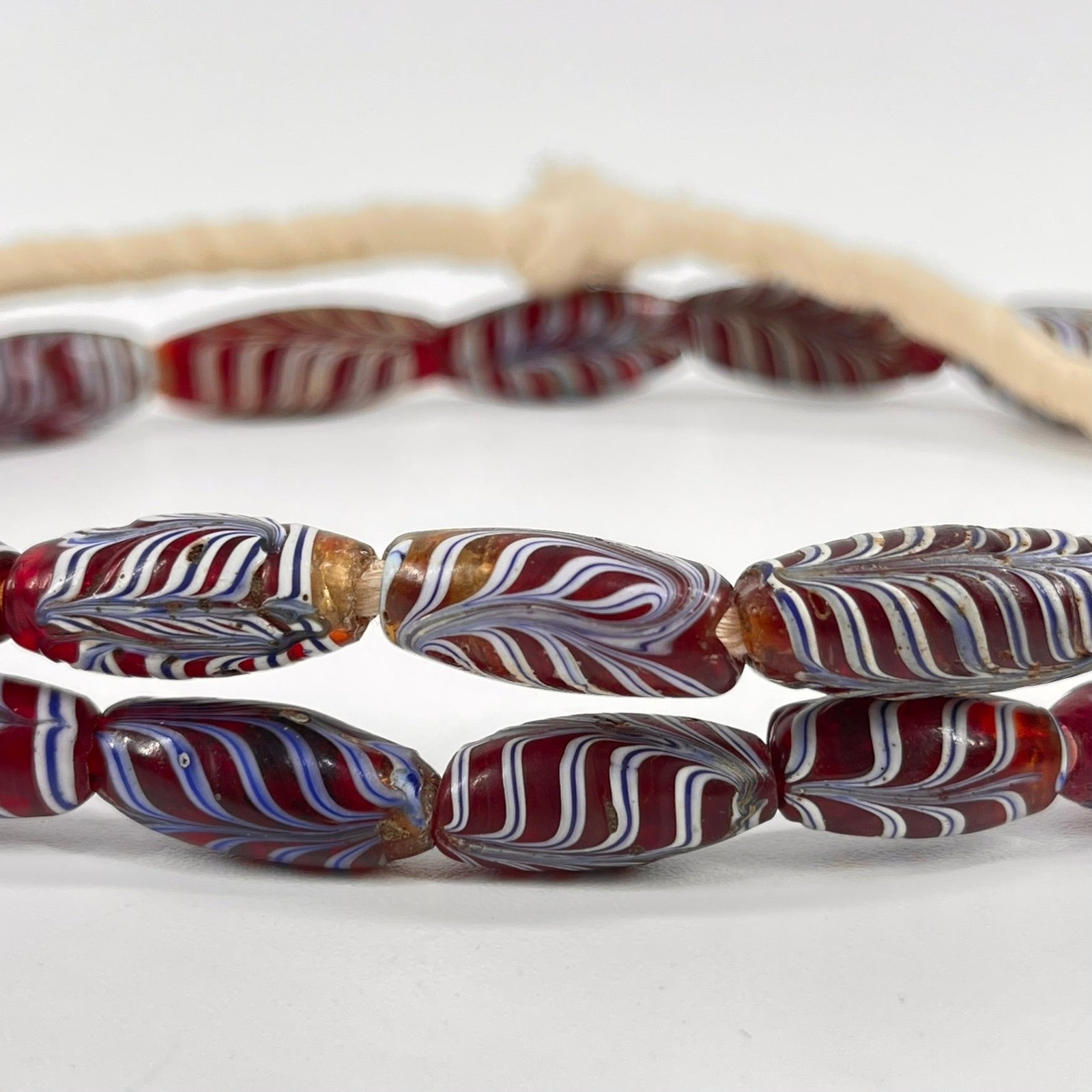Red Feather Venetian Trade Beads