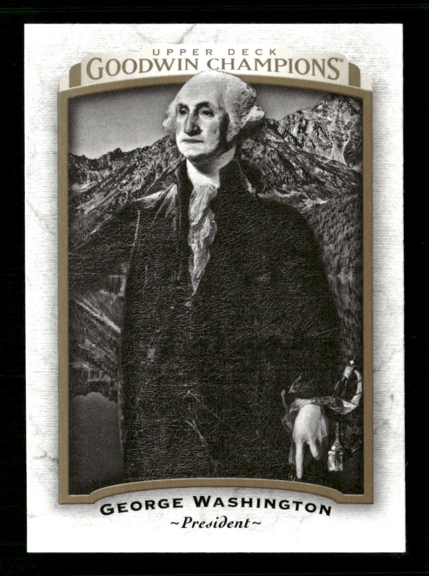 2017 upper deck goodwin champions #1 george washington