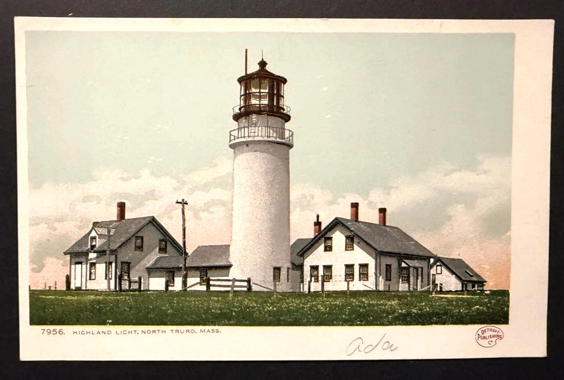 Highland Light North Truro Cape Cod Massachusetts Undivided Back Postcard