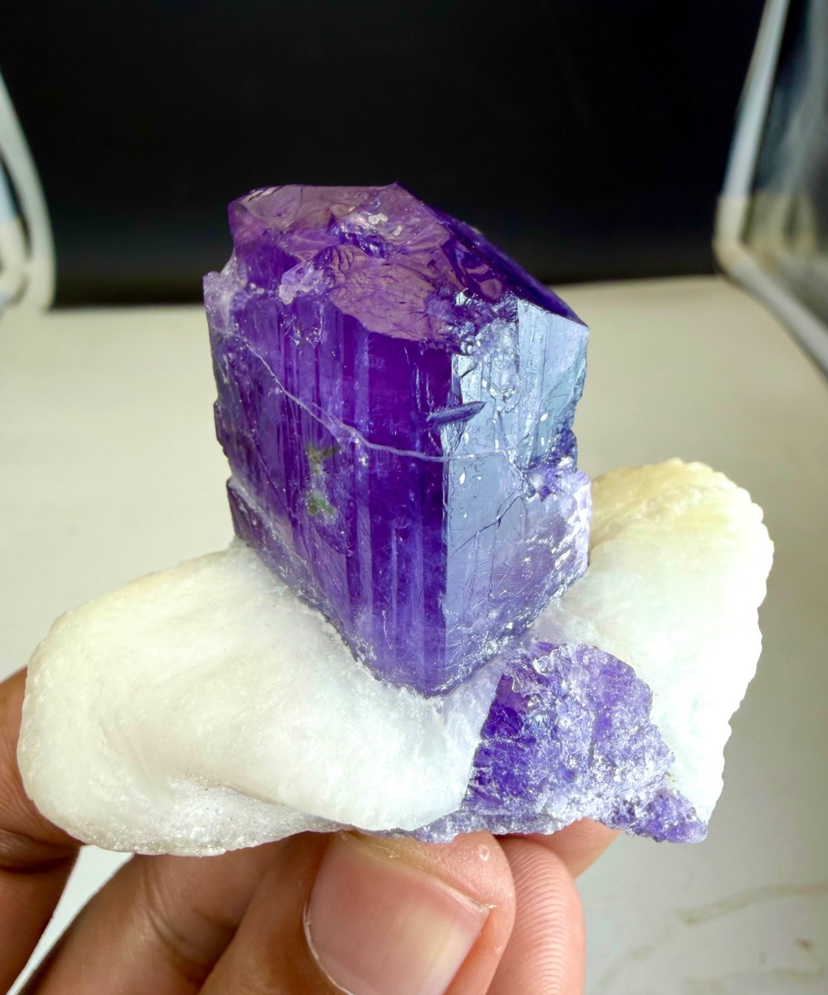 Purple Scapolite Crystal On Matrix Combine/ Collector Mineral Specimens ,487 CTS