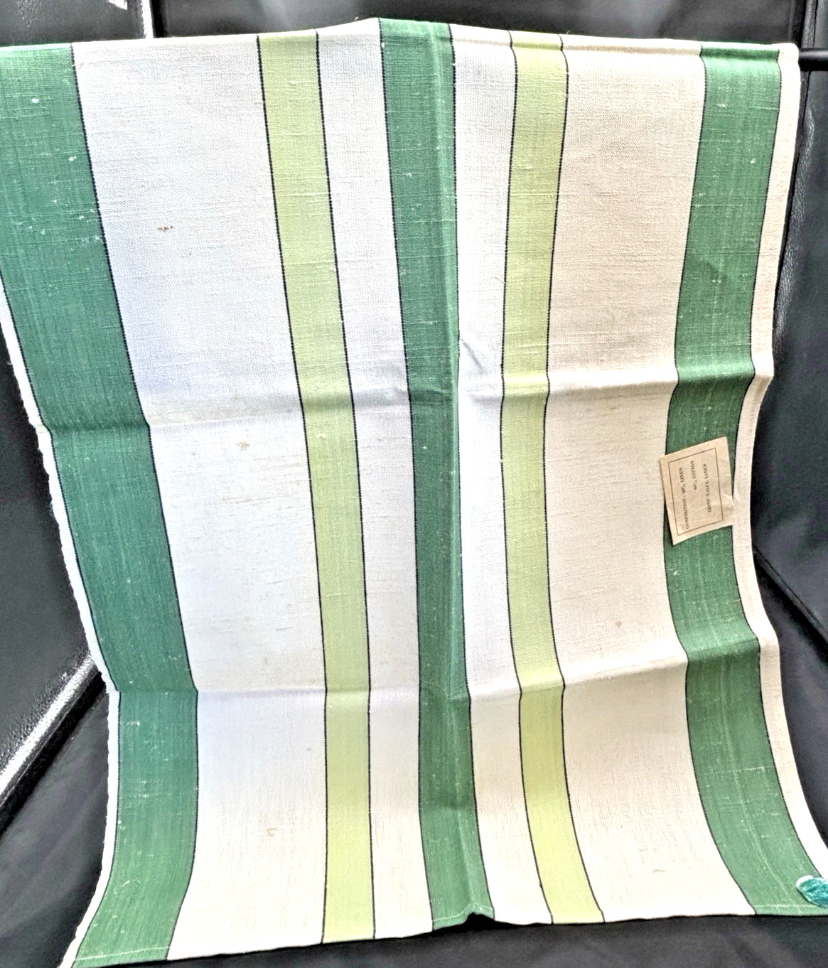 1940S VTG NUBBY NEVER USED LINEN TOWEL-MADE IN ROMANIA, 2 TAGS BEAUTIFUL GREENS 1940S VTG NUBBY NEVER USED LINEN TOWEL-MADE IN ROMANIA, 2 TAGS BEAUTIFUL GREENS