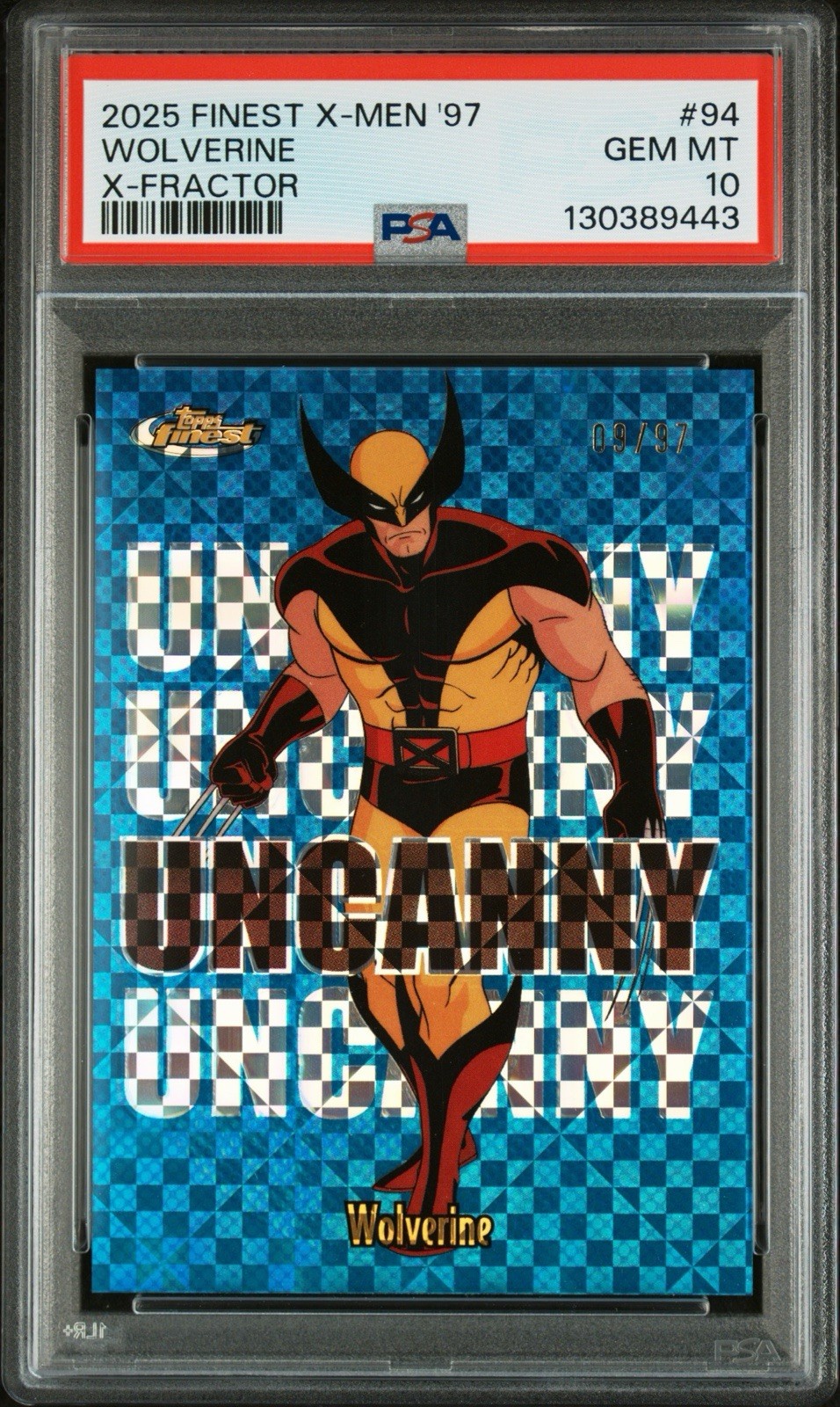Wolverine - 2025 Topps Finest X-Men '97 #94 PSA 10