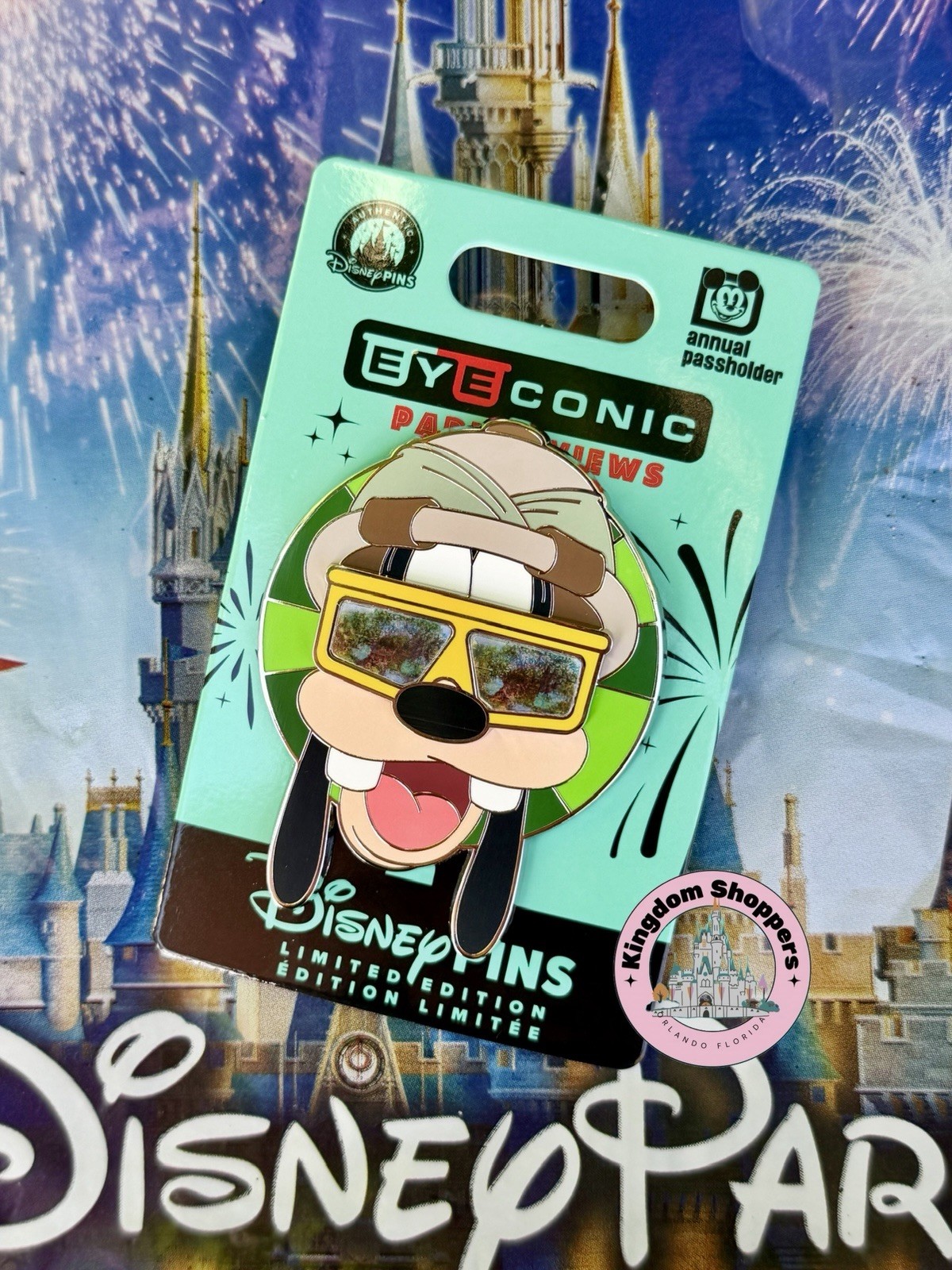 2026 Disney Parks Eyeconic Views Goofy Animal Kingdom Passholder AP Pin LE 3000