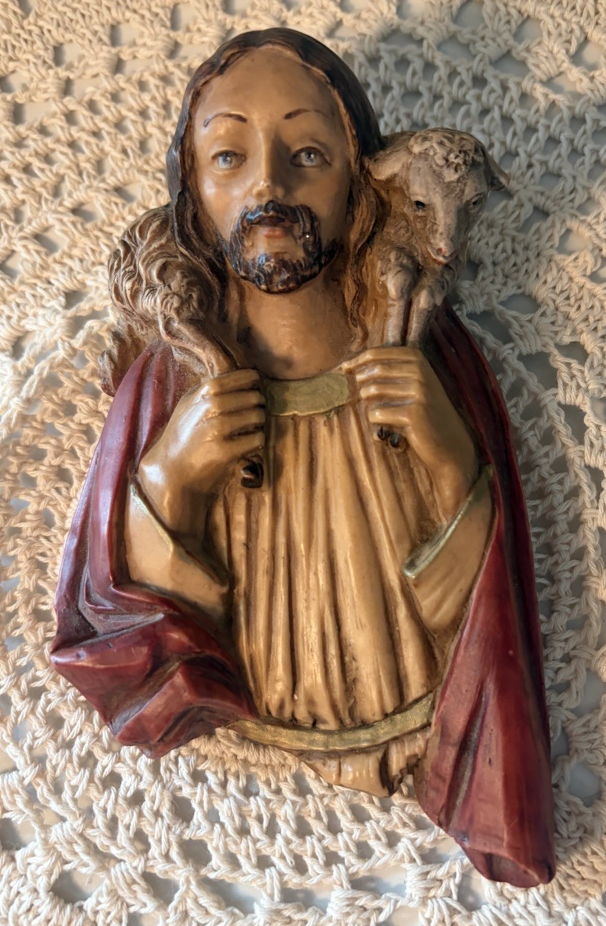 Jesus as the Good Shepherd Wall Hanging Made In Italy