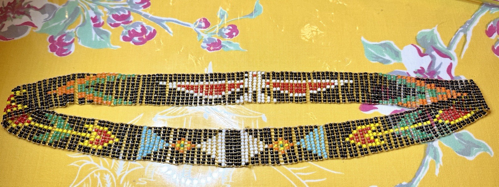 Vintage Native American Beaded Band Vintage Native American Beaded Band