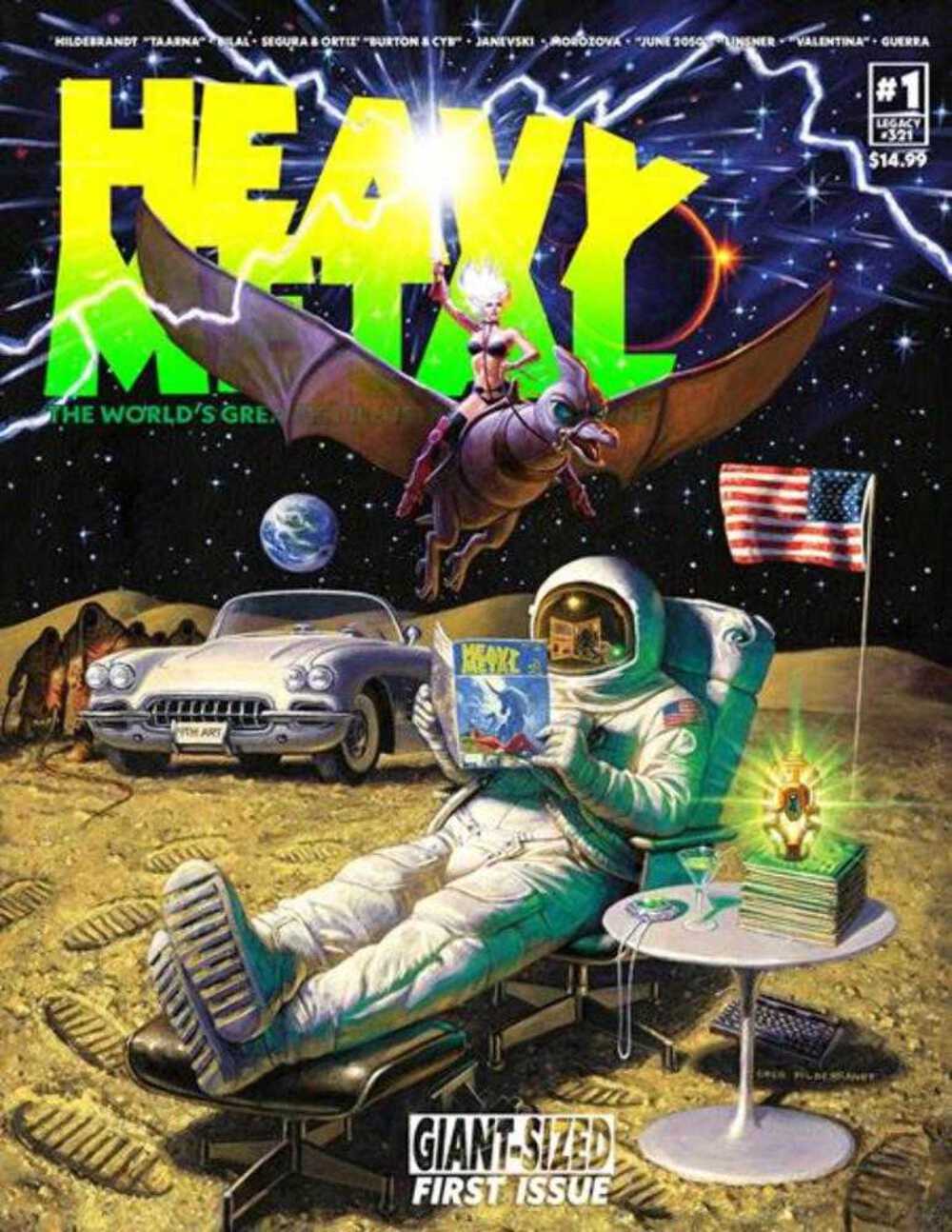 Heavy Metal Magazine #1 Cover A Hildebrandt First Print 2025 Heavy Metal Magazine #1 Cover A Hildebrandt First Print 2025