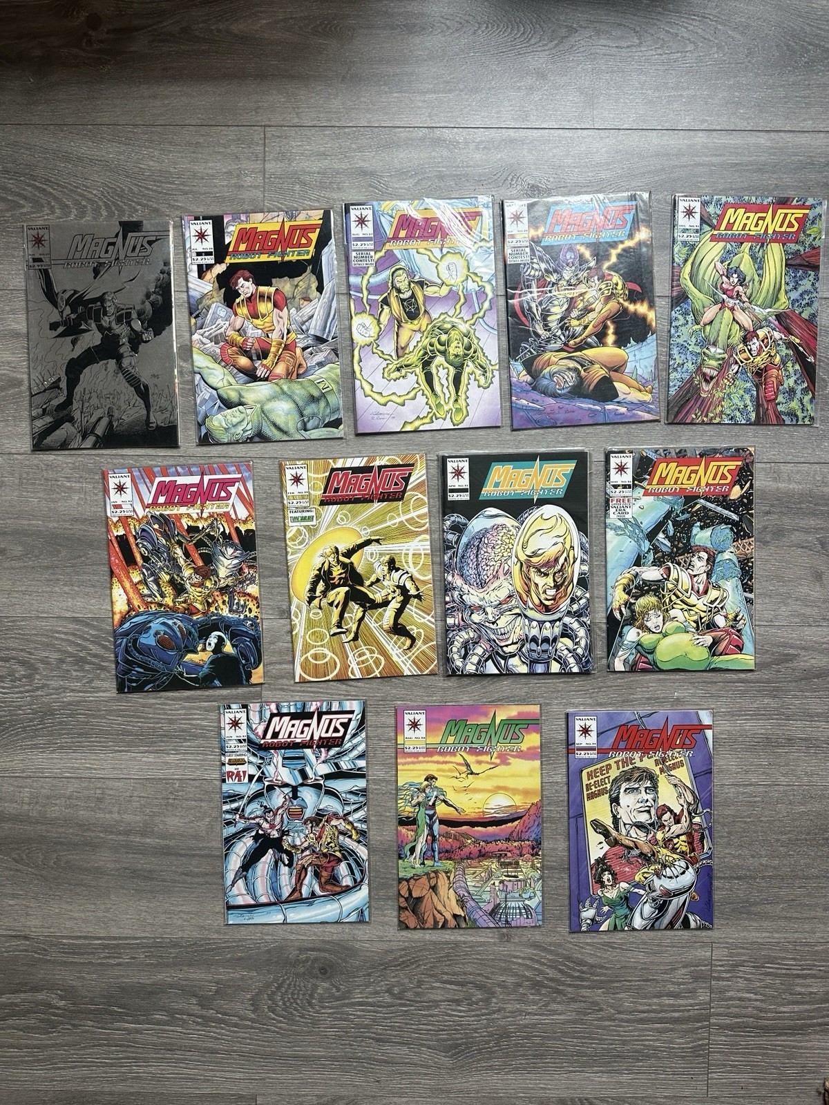 Magnus The Robot Fighter Comic Lot Of 12 Valiant Comics Magnus The Robot Fighter Comic Lot Of 12 Valiant Comics