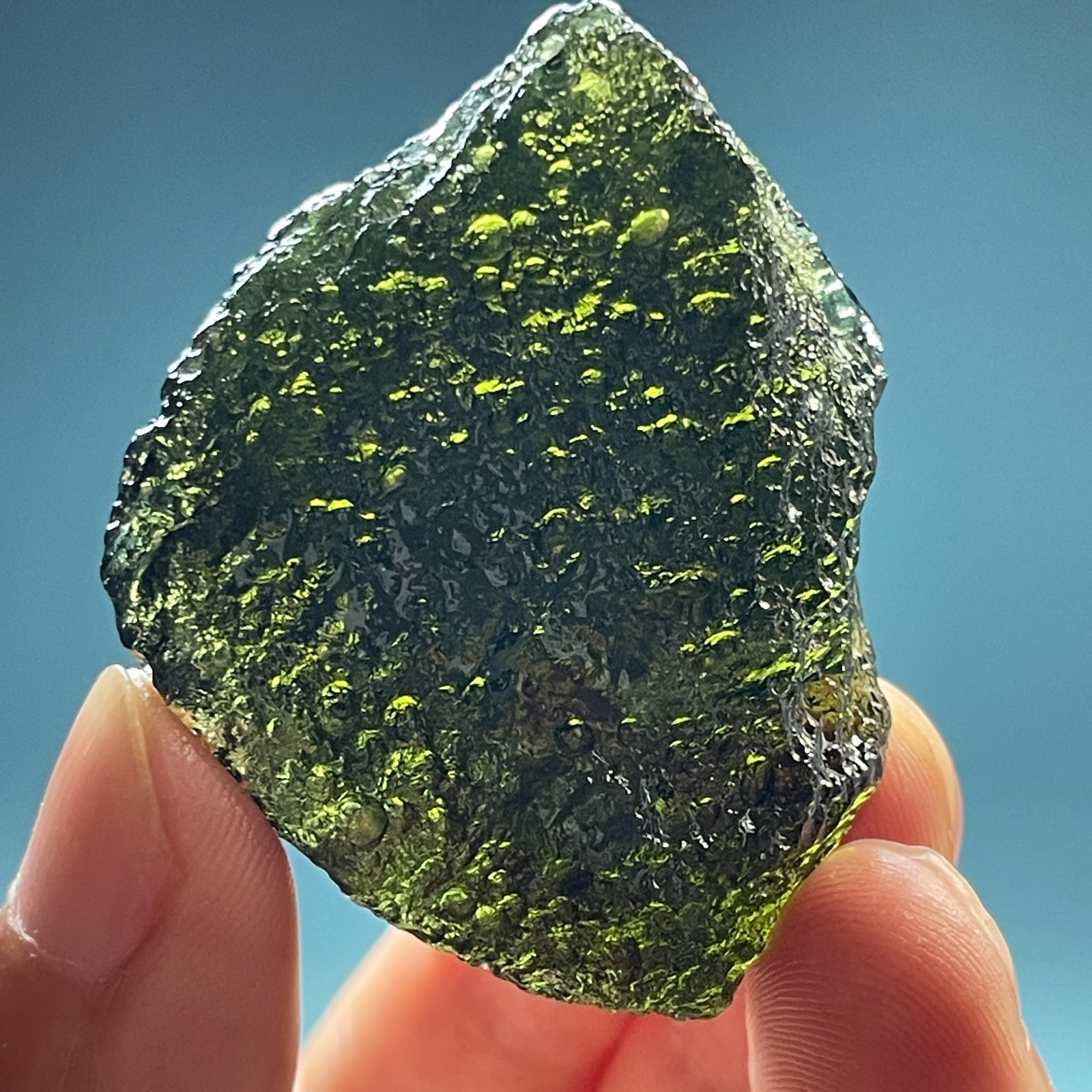 173CT Moldavite Genuine Raw Moldavite Crystal from Czech Republic PICcertificate 173CT Moldavite Genuine Raw Moldavite Crystal from Czech Republic PICcertificate